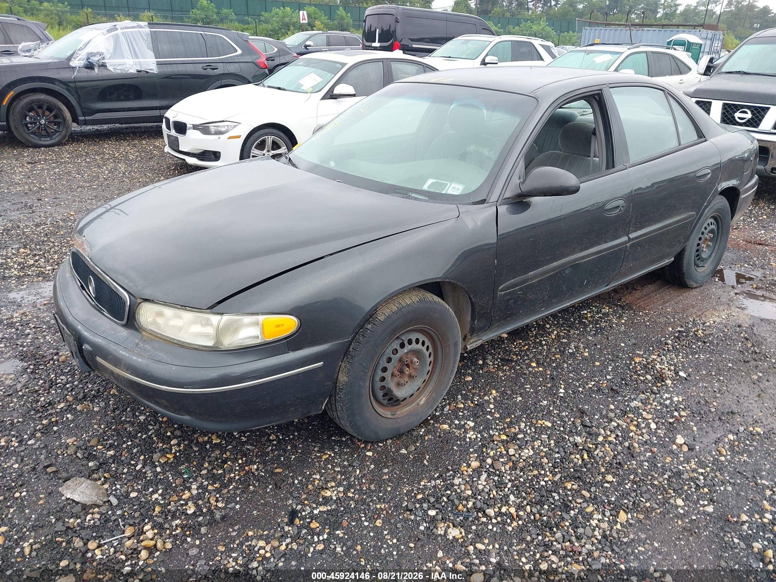 2003 Buick Century Custom Black vin: 2G4WS52J331100847
