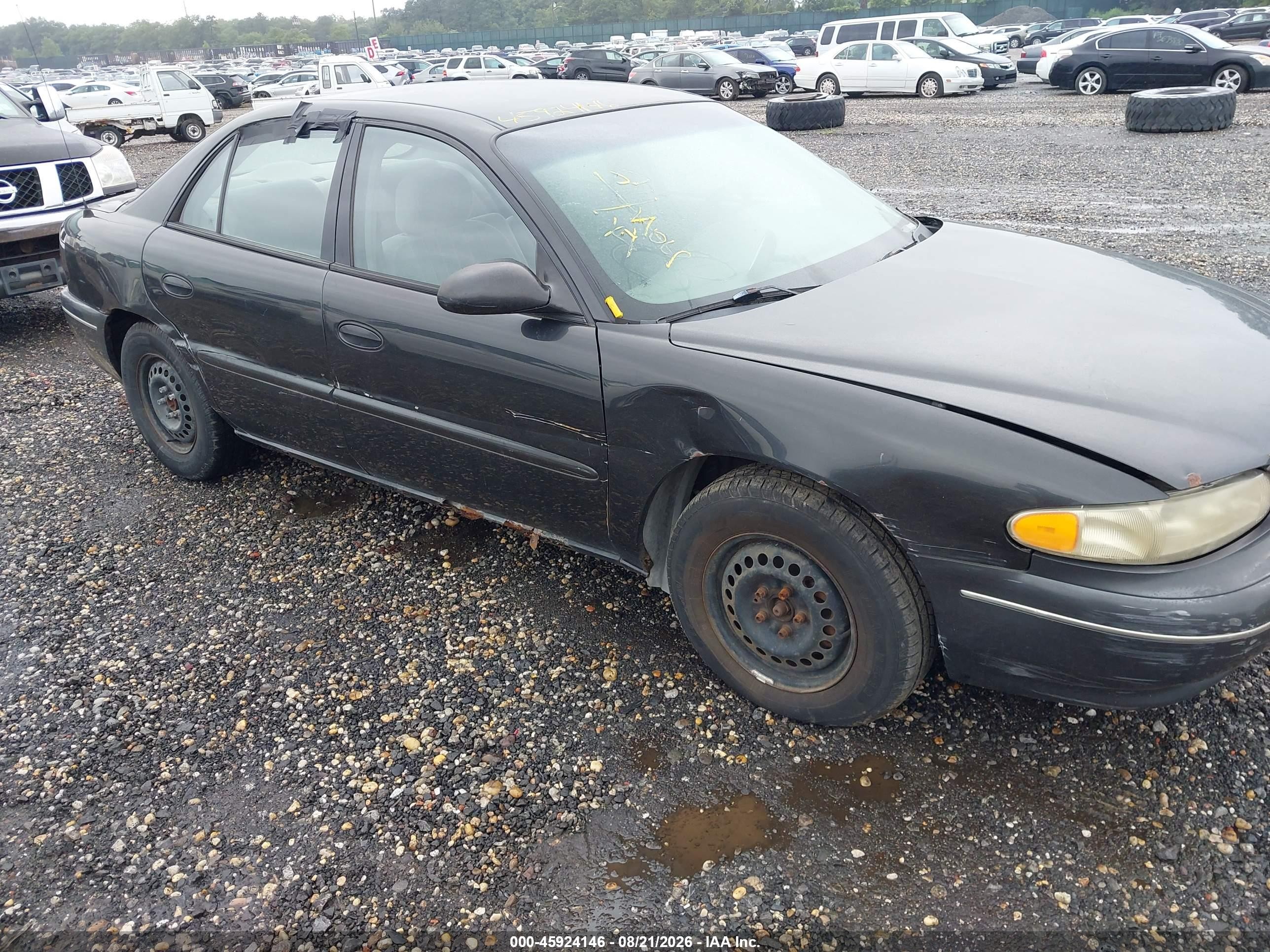 2003 Buick Century Custom Black vin: 2G4WS52J331100847
