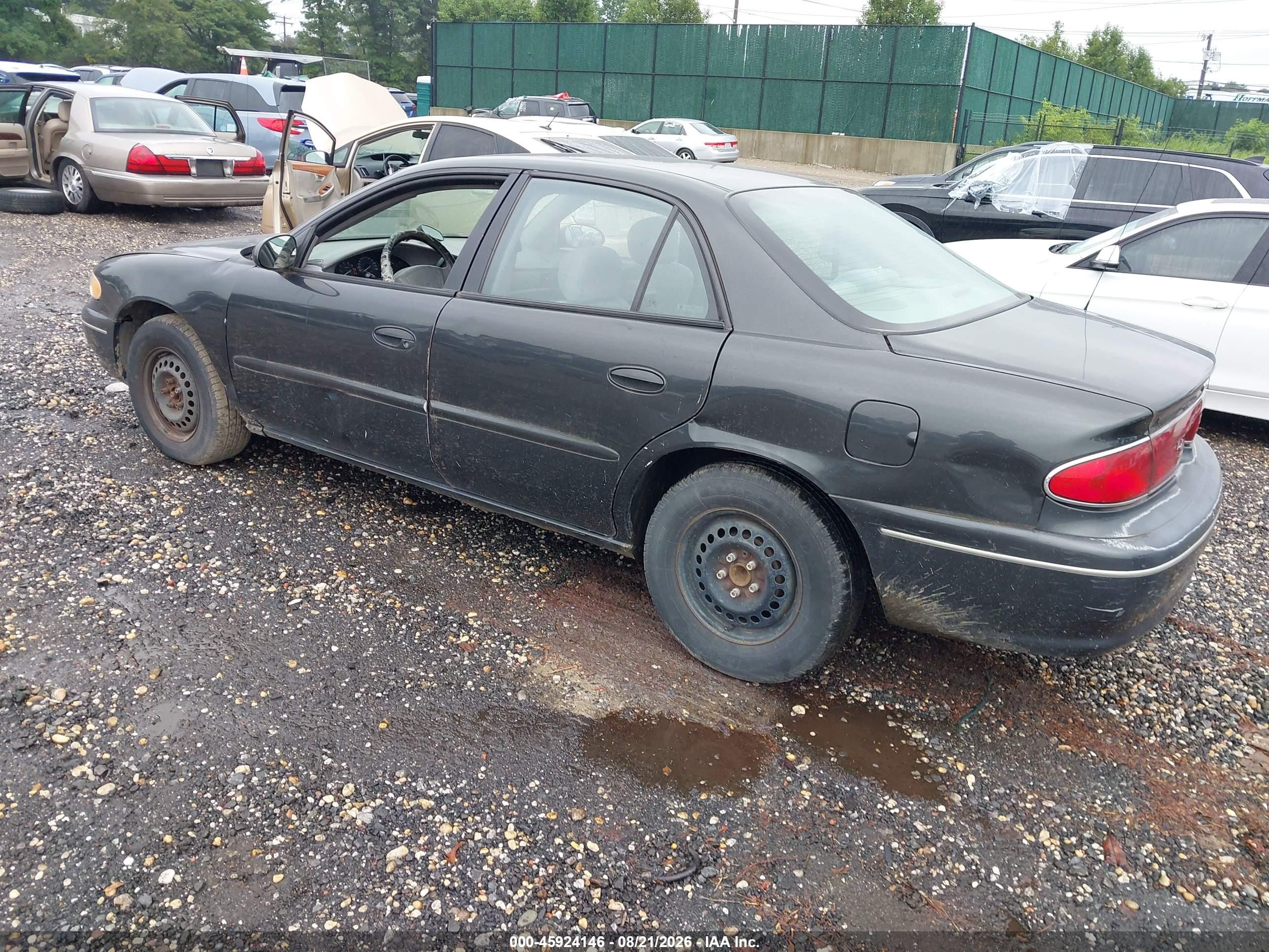 2003 Buick Century Custom Black vin: 2G4WS52J331100847