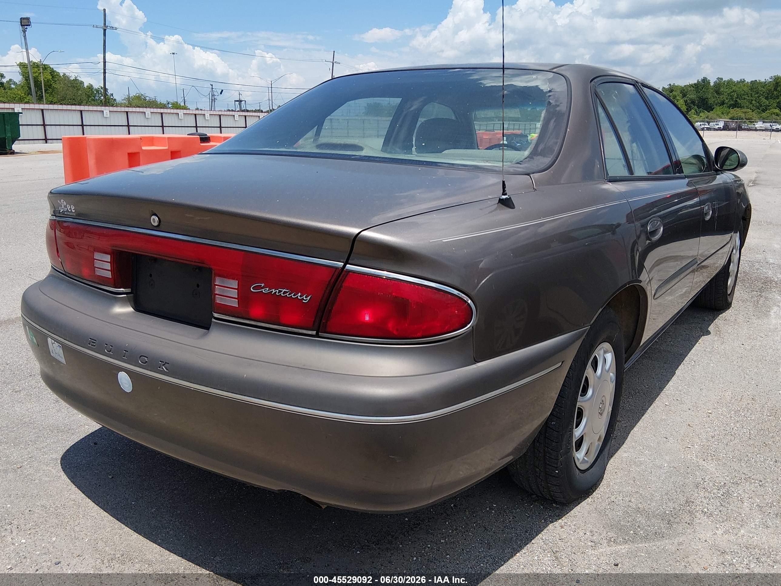 2003 Buick Century Custom Brown vin: 2G4WS52J331140975