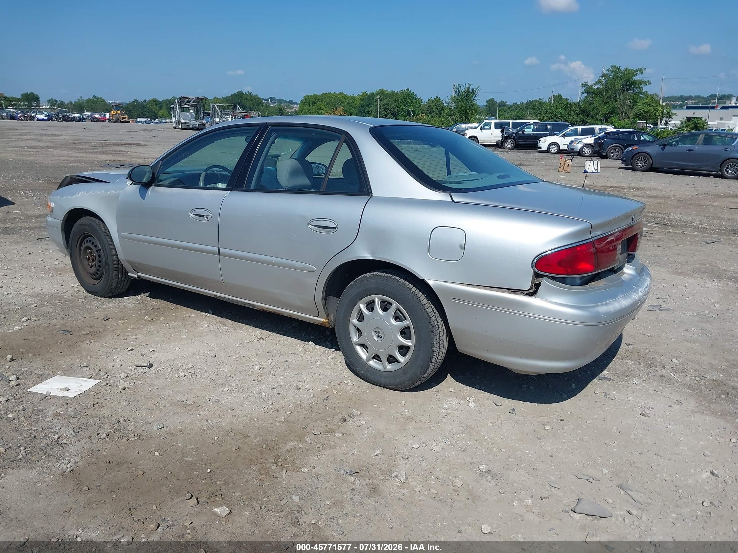 2003 Buick Century Custom Silver vin: 2G4WS52J331167674