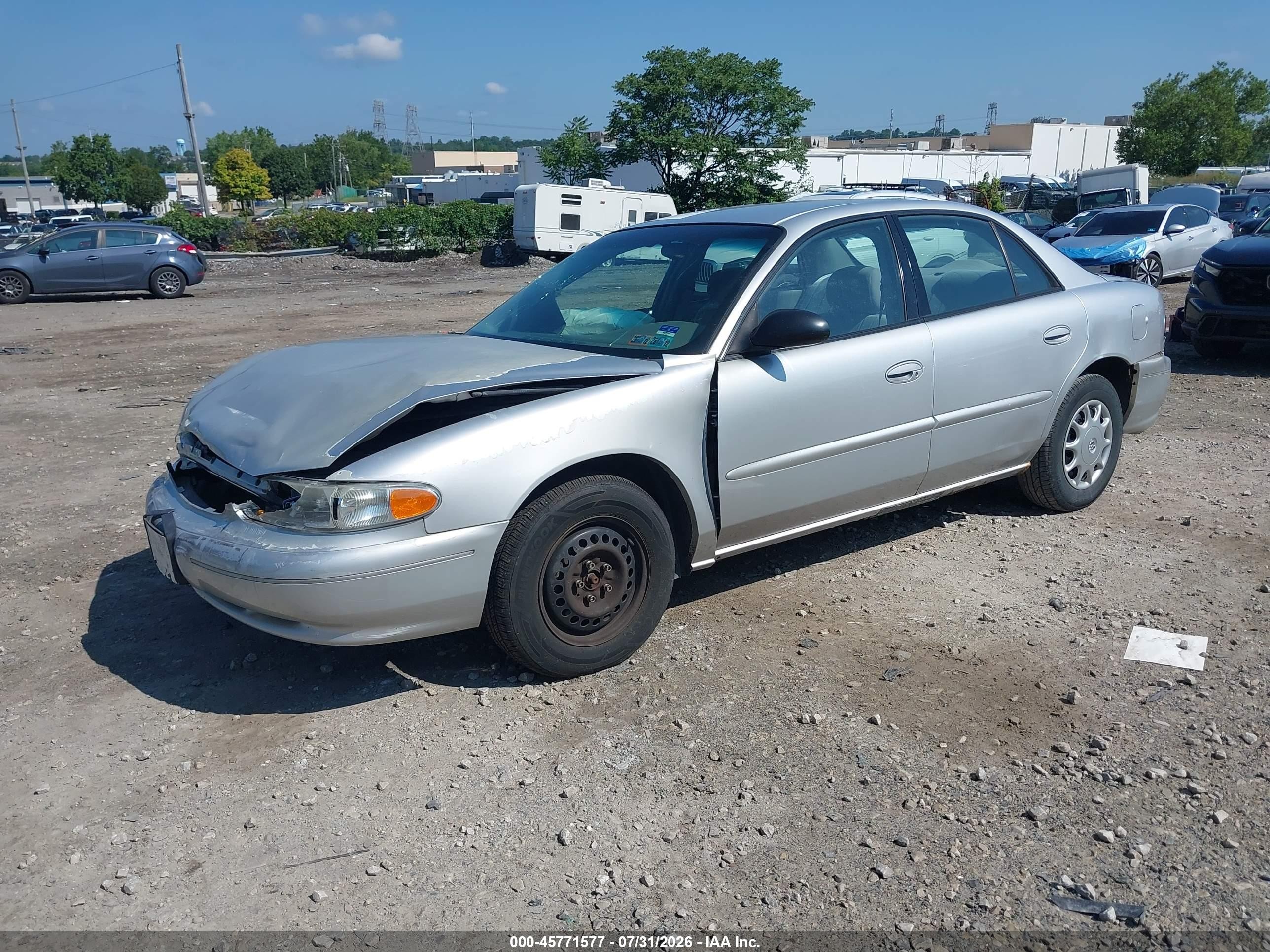 2003 Buick Century Custom Silver vin: 2G4WS52J331167674
