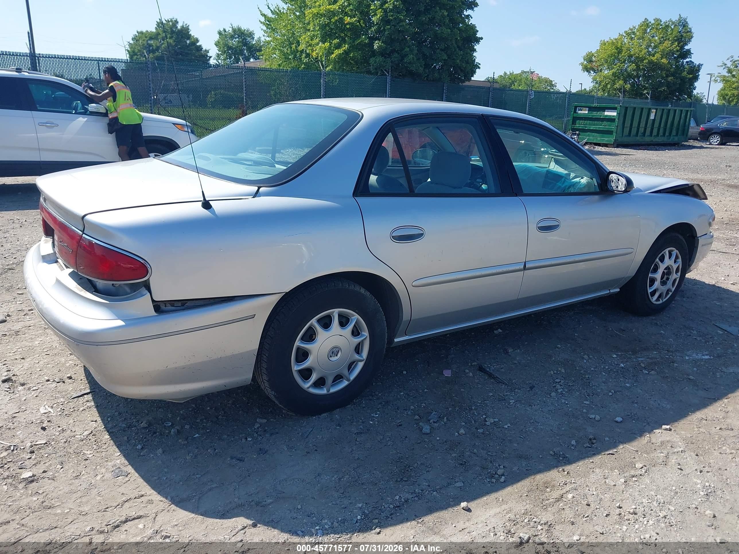 2003 Buick Century Custom Silver vin: 2G4WS52J331167674