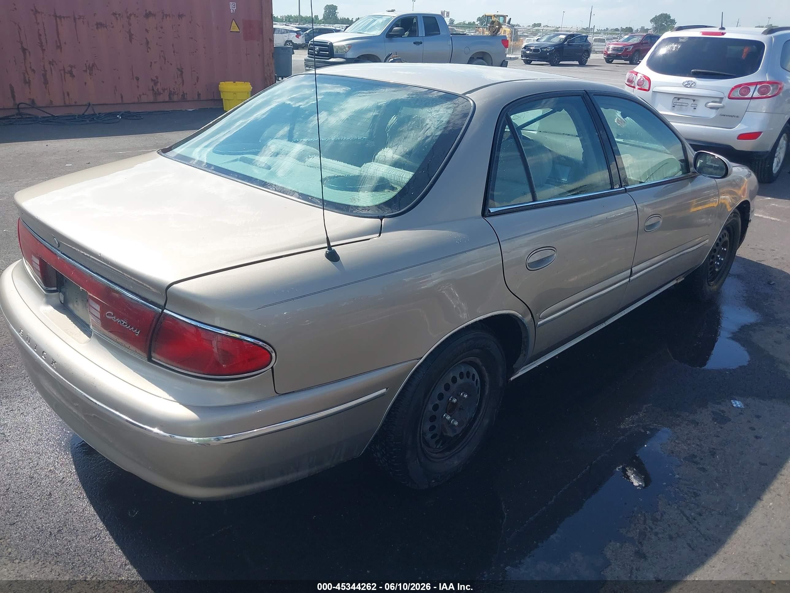 2003 Buick Century Custom Gold vin: 2G4WS52J331182997