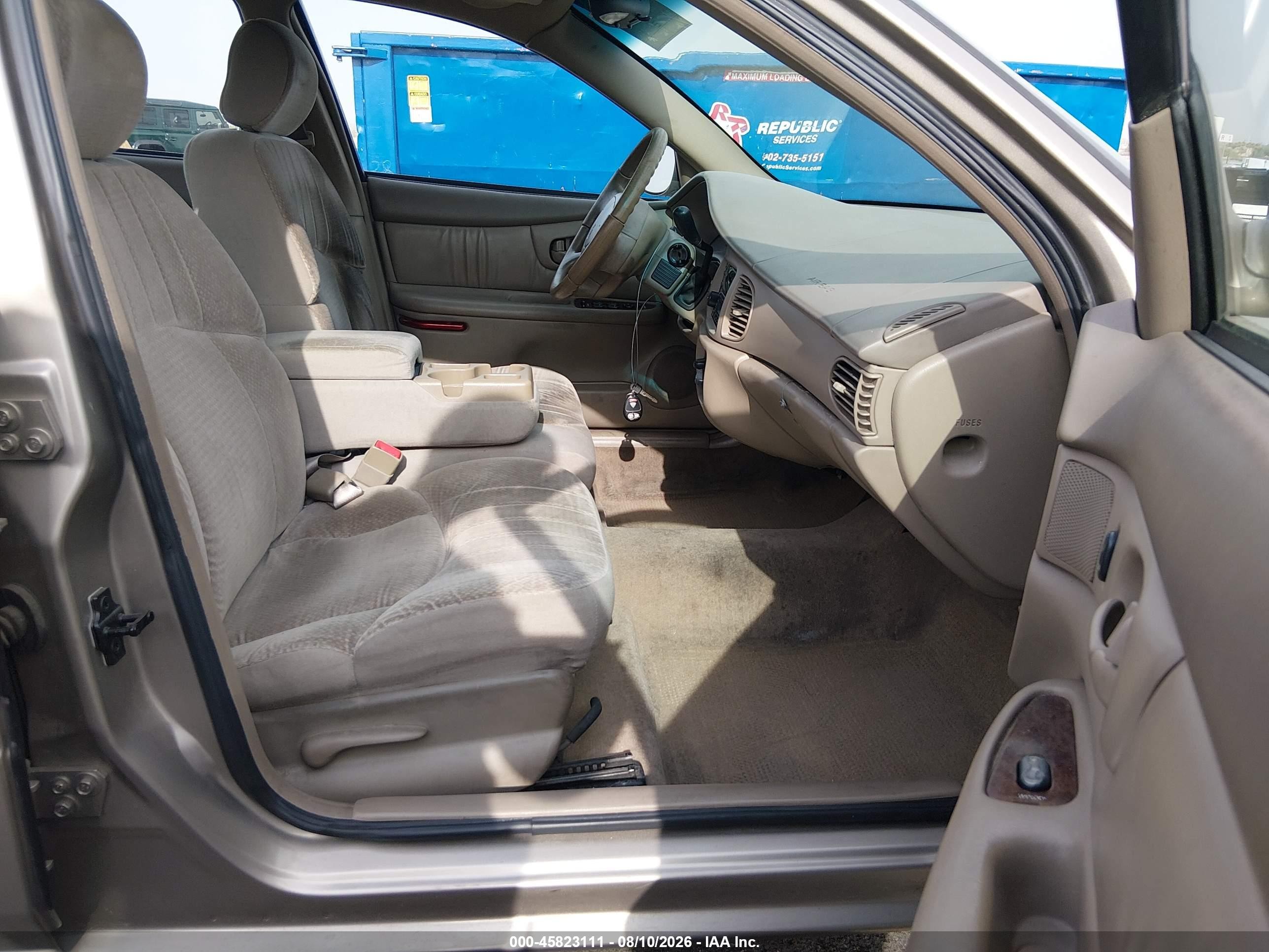 2003 Buick Century Custom Beige vin: 2G4WS52J331250053