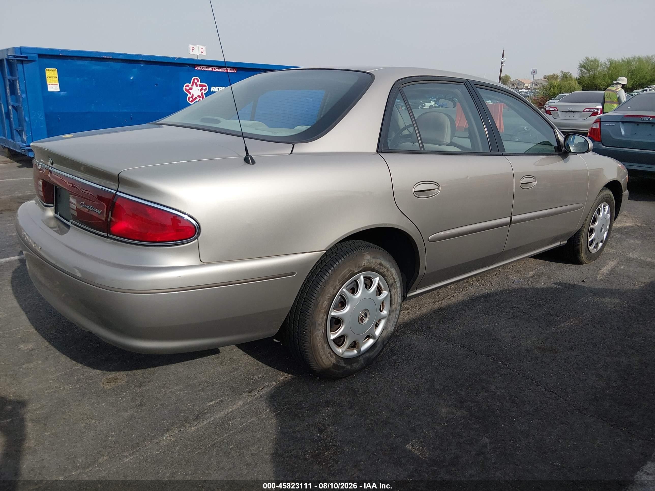 2003 Buick Century Custom Beige vin: 2G4WS52J331250053