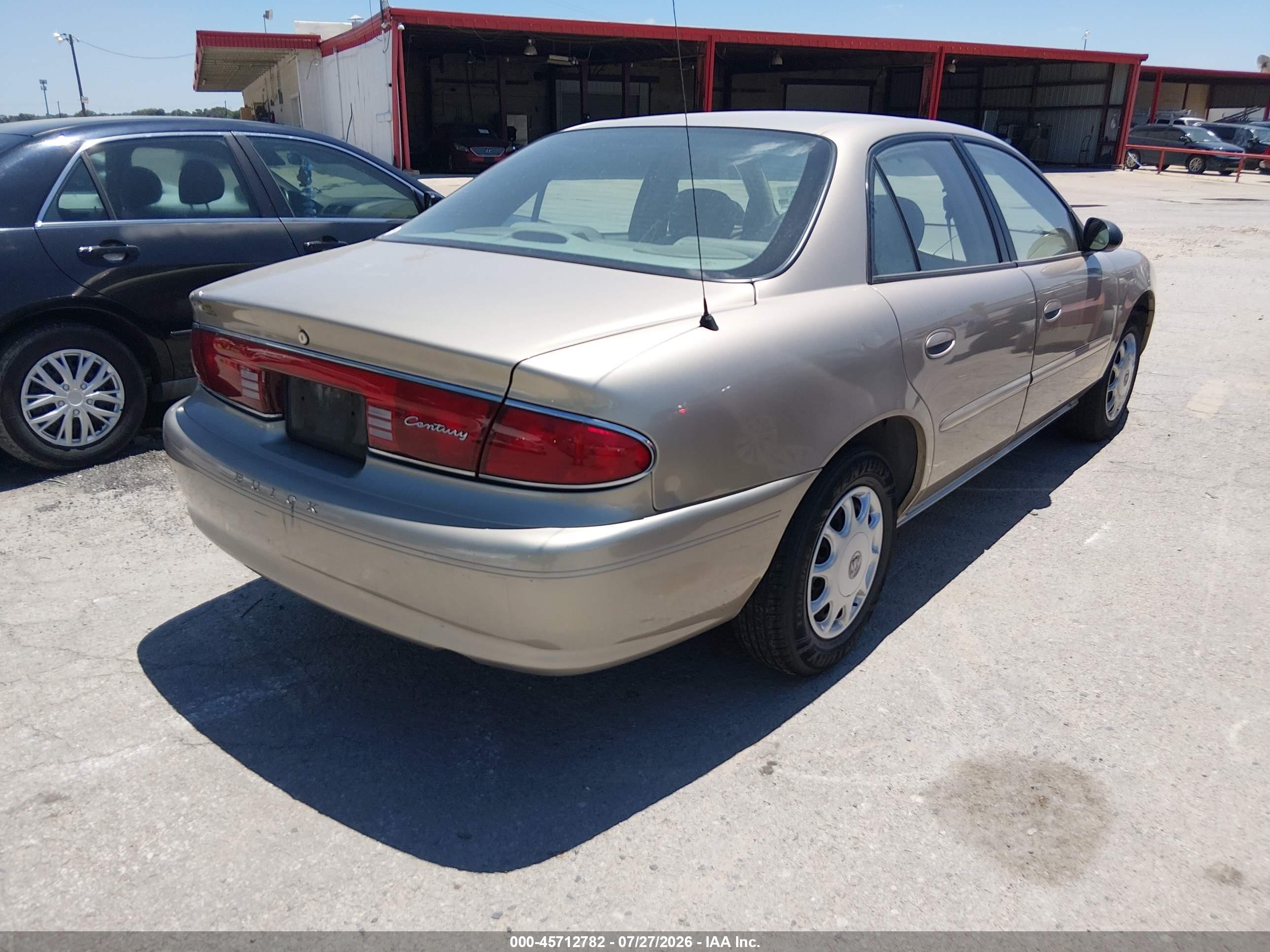 2003 Buick Century Custom Beige vin: 2G4WS52J331276622