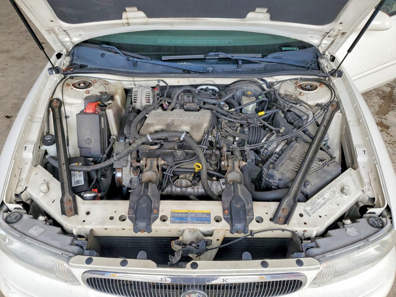 2004 Buick Century Custom White vin: 2G4WS52J341235604