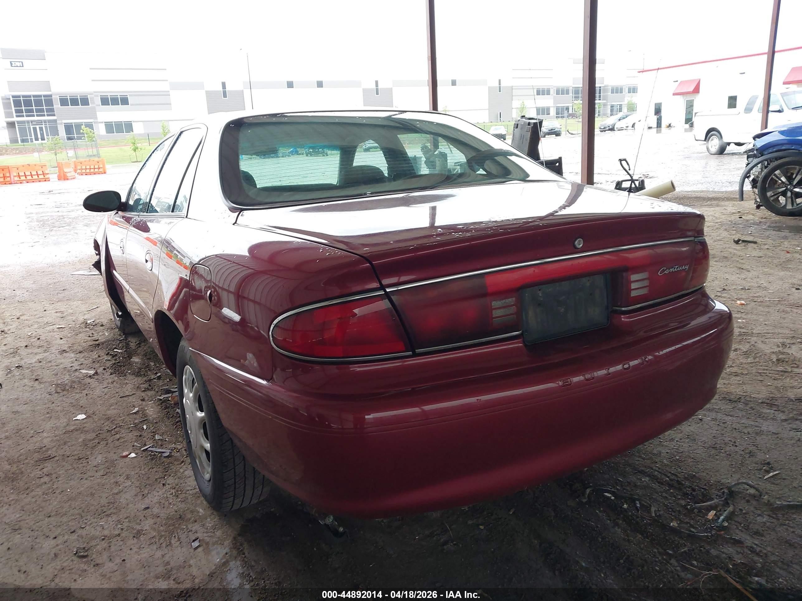 2004 Buick Century   Red vin: 2G4WS52J341238504