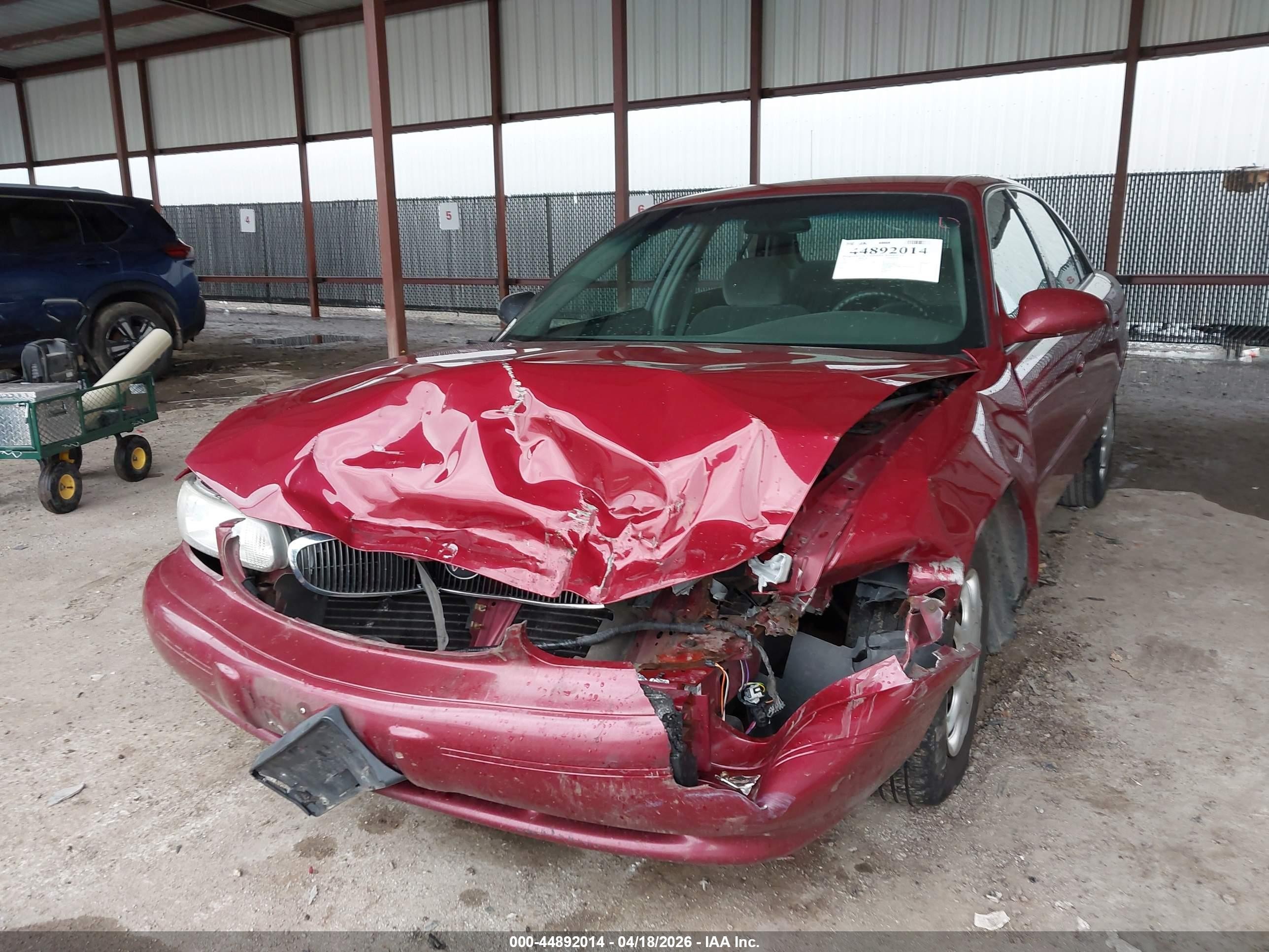 2004 Buick Century   Red vin: 2G4WS52J341238504