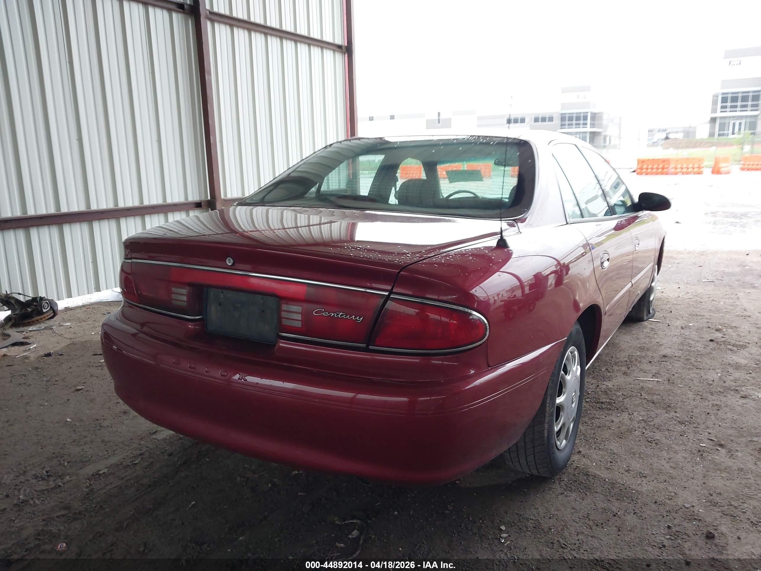 2004 Buick Century   Red vin: 2G4WS52J341238504
