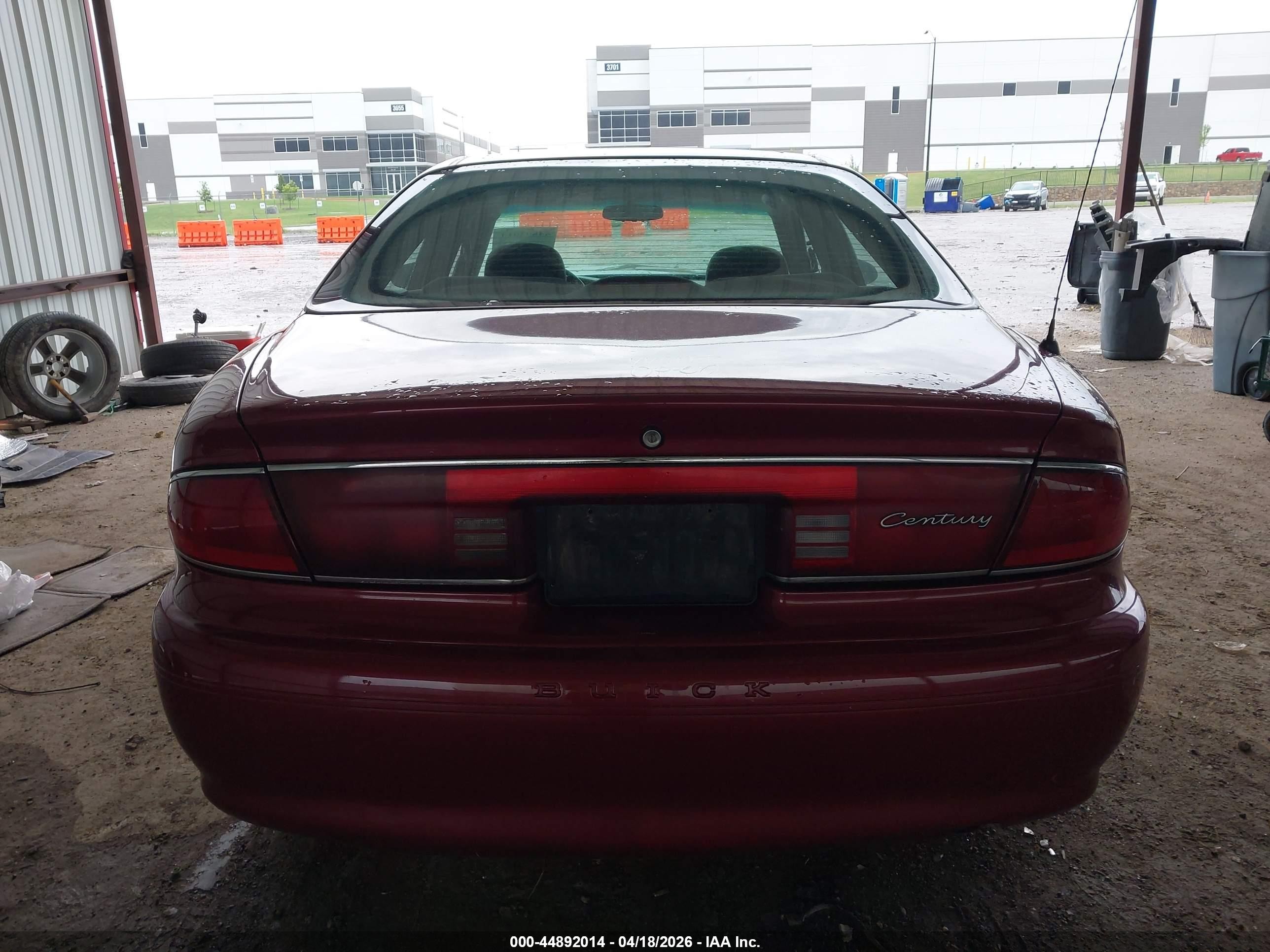 2004 Buick Century   Red vin: 2G4WS52J341238504