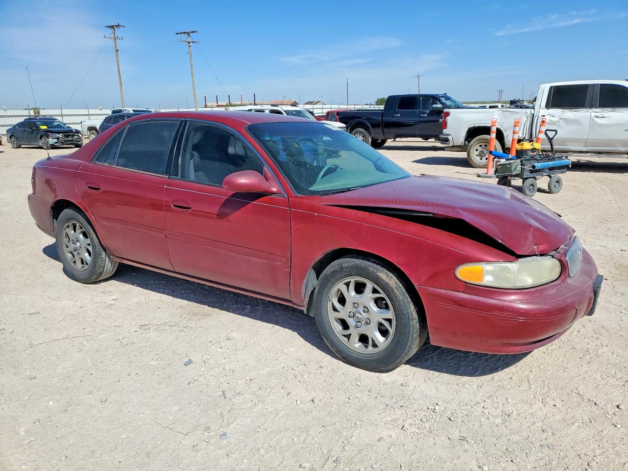 2005 Buick Century Custom Burgundy vin: 2G4WS52J351102987