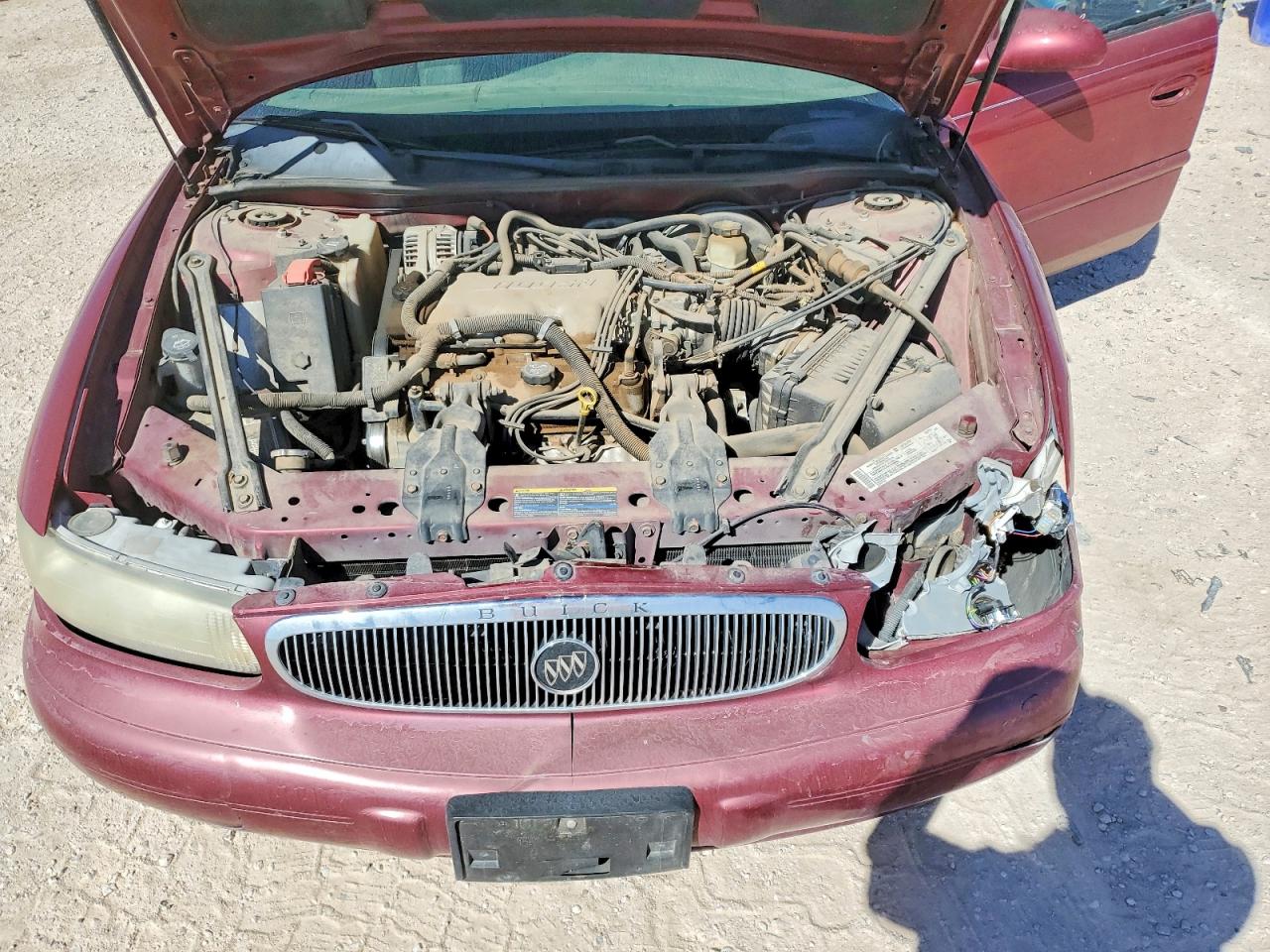 2005 Buick Century Custom Burgundy vin: 2G4WS52J351102987