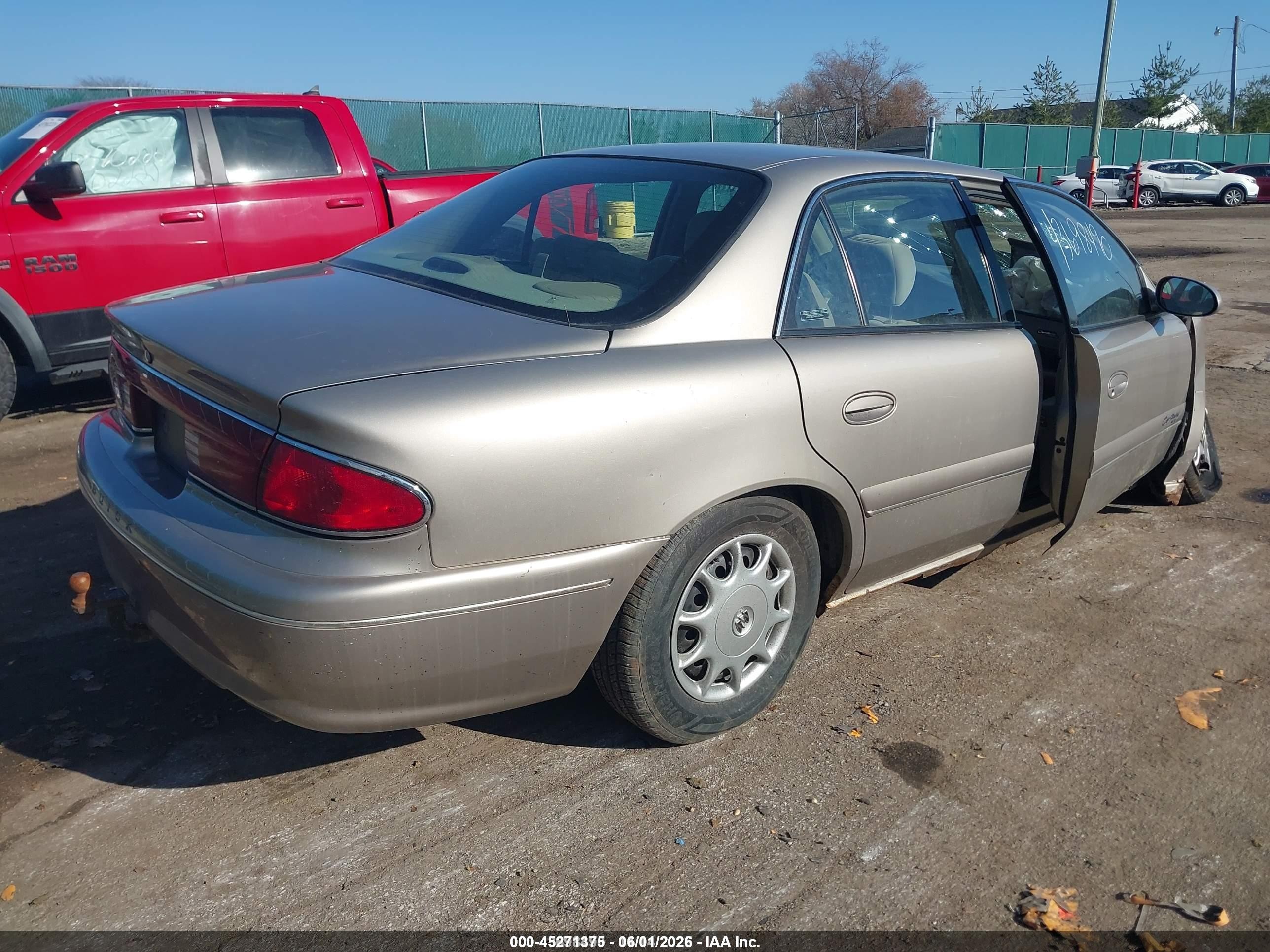 2000 Buick Century Custom Tan vin: 2G4WS52J3Y1240436