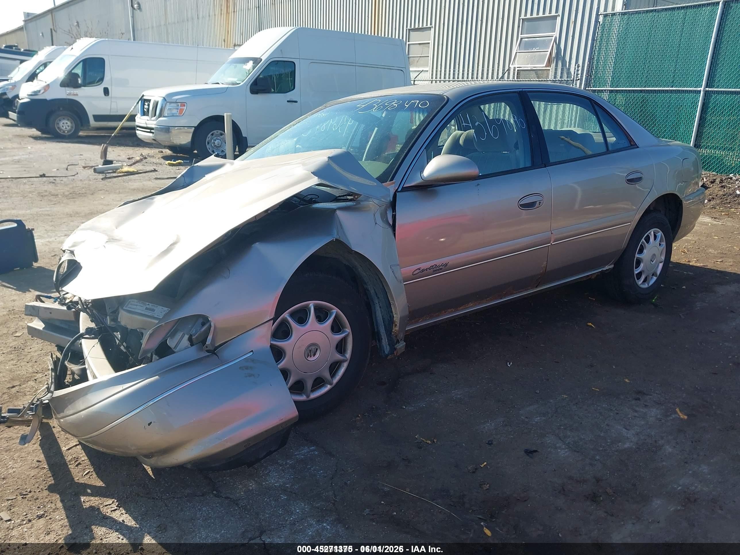 2000 Buick Century Custom Tan vin: 2G4WS52J3Y1240436