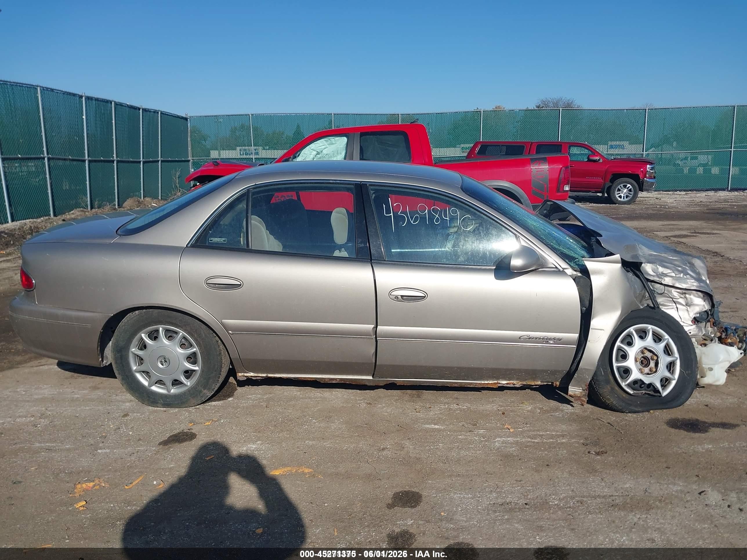 2000 Buick Century Custom Tan vin: 2G4WS52J3Y1240436