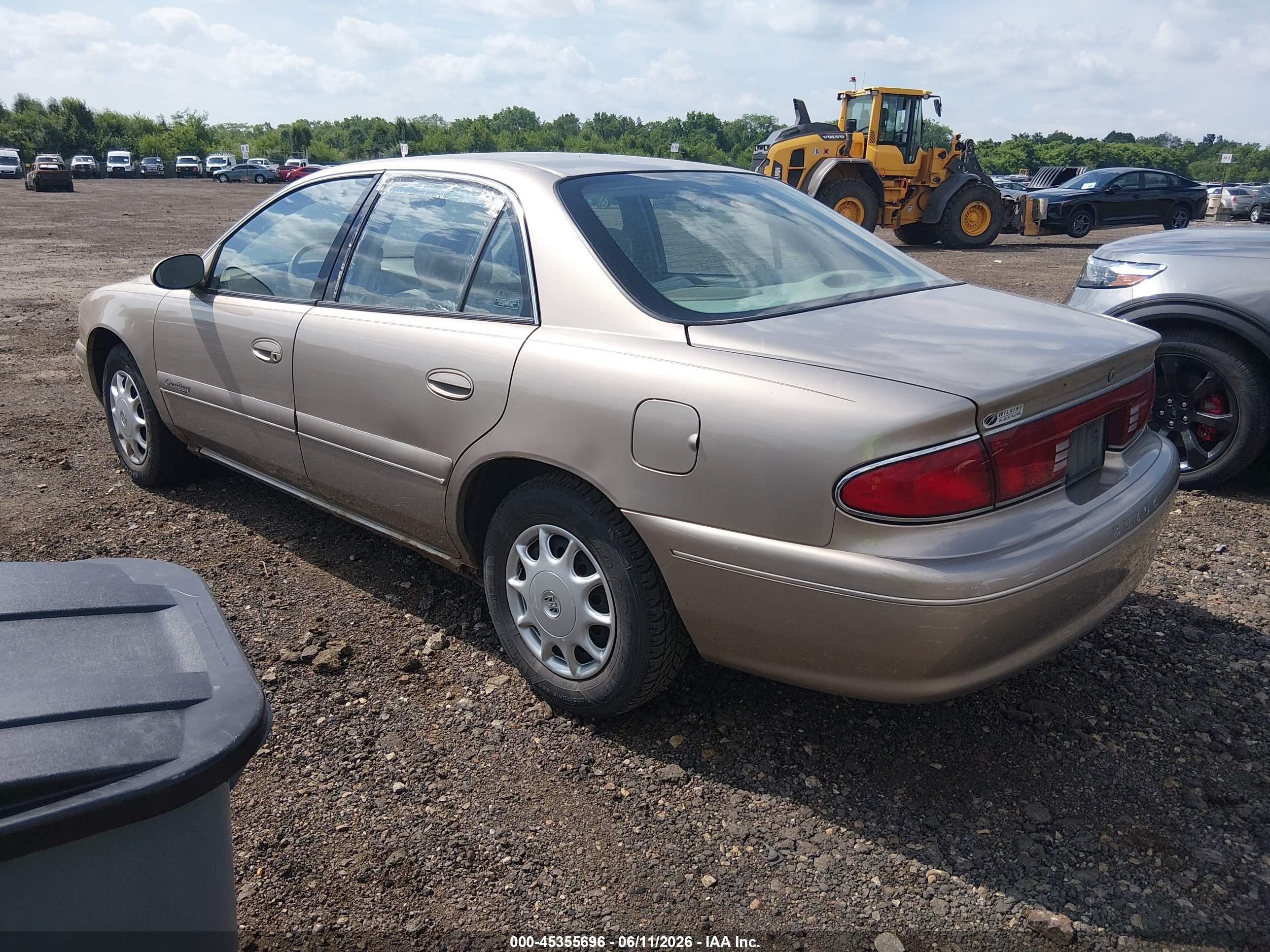 2001 Buick Century Custom Желто-коричневый vin: 2G4WS52J411176946