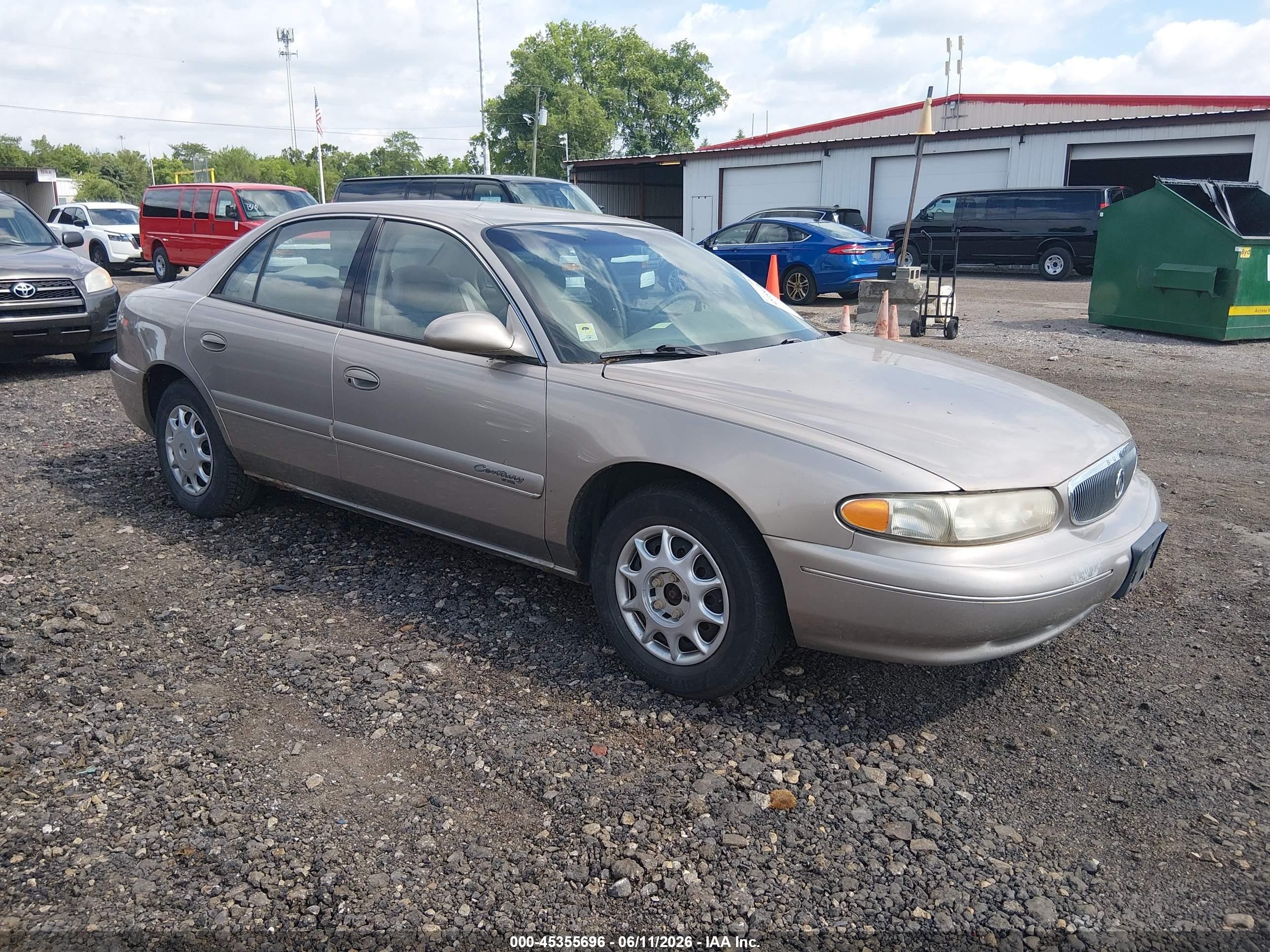 2001 Buick Century Custom Желто-коричневый vin: 2G4WS52J411176946