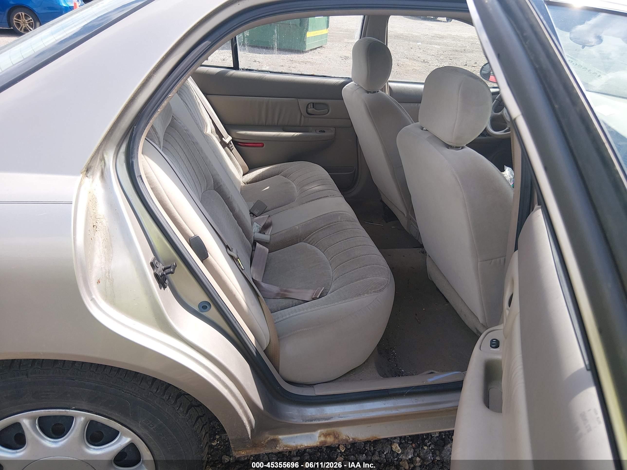 2001 Buick Century Custom Желто-коричневый vin: 2G4WS52J411176946