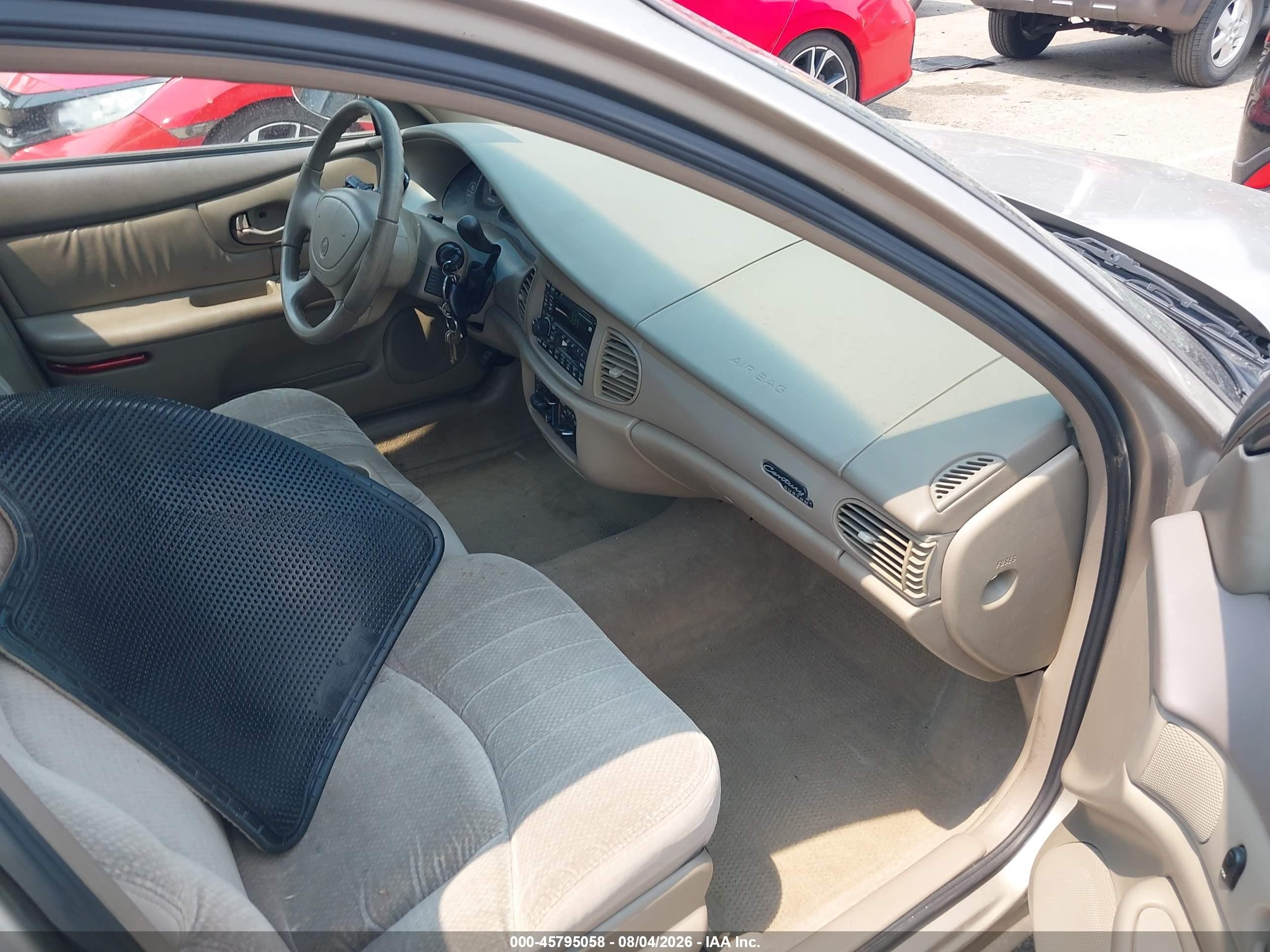 2001 Buick Century Custom Gold vin: 2G4WS52J411223117