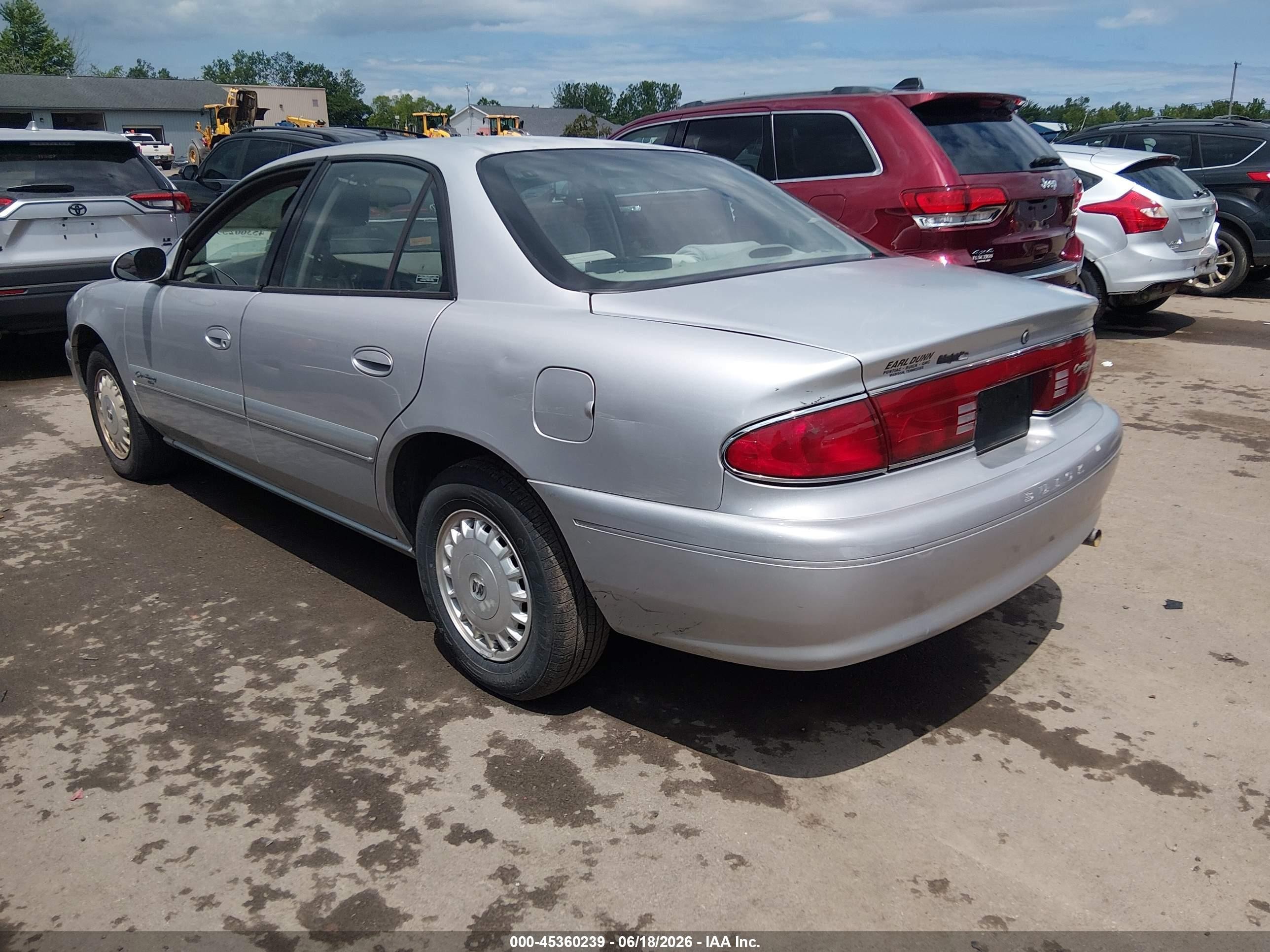 2001 Buick Century Custom Silver vin: 2G4WS52J411236627
