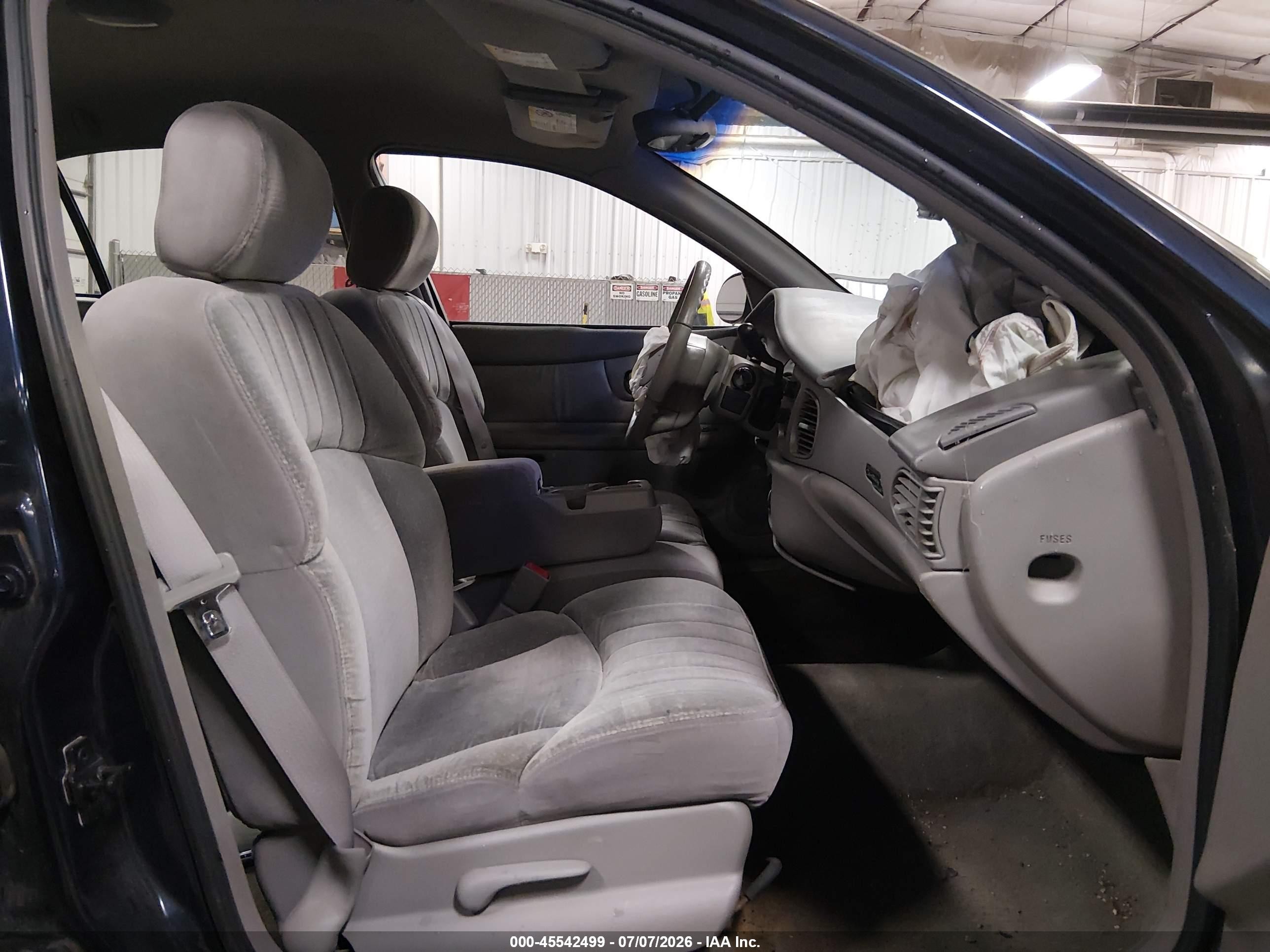 2001 Buick Century Custom Blue vin: 2G4WS52J411309916