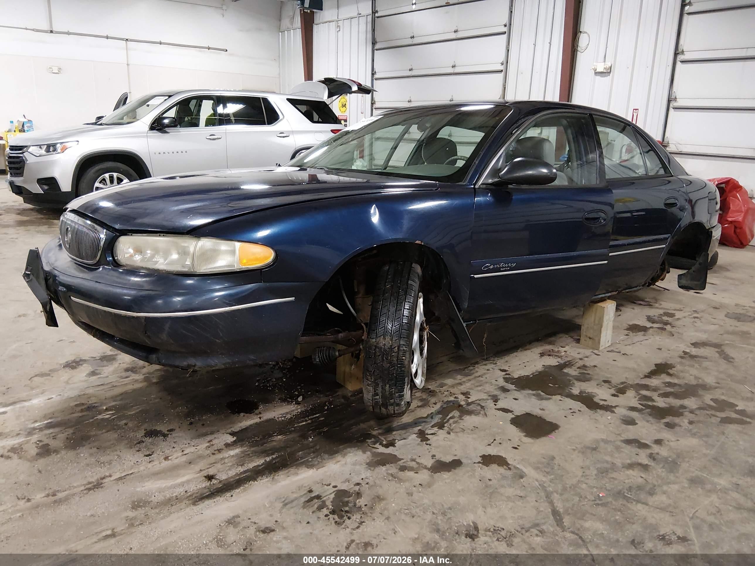 2001 Buick Century Custom Blue vin: 2G4WS52J411309916