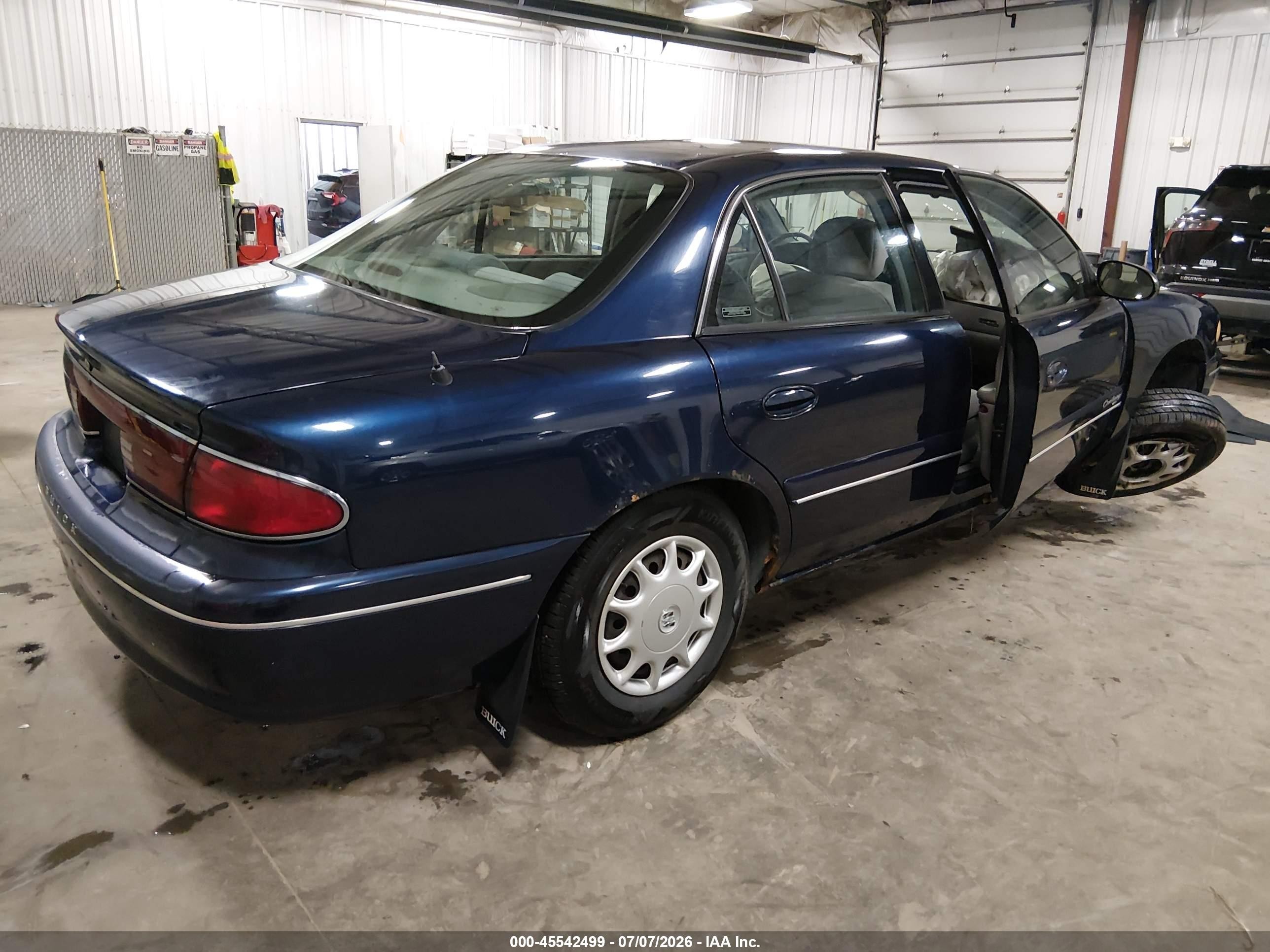 2001 Buick Century Custom Blue vin: 2G4WS52J411309916