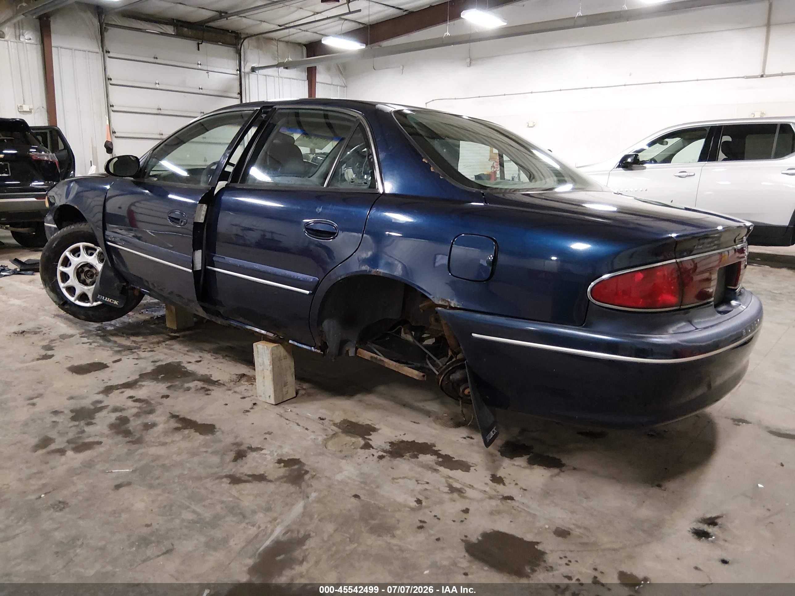 2001 Buick Century Custom Blue vin: 2G4WS52J411309916