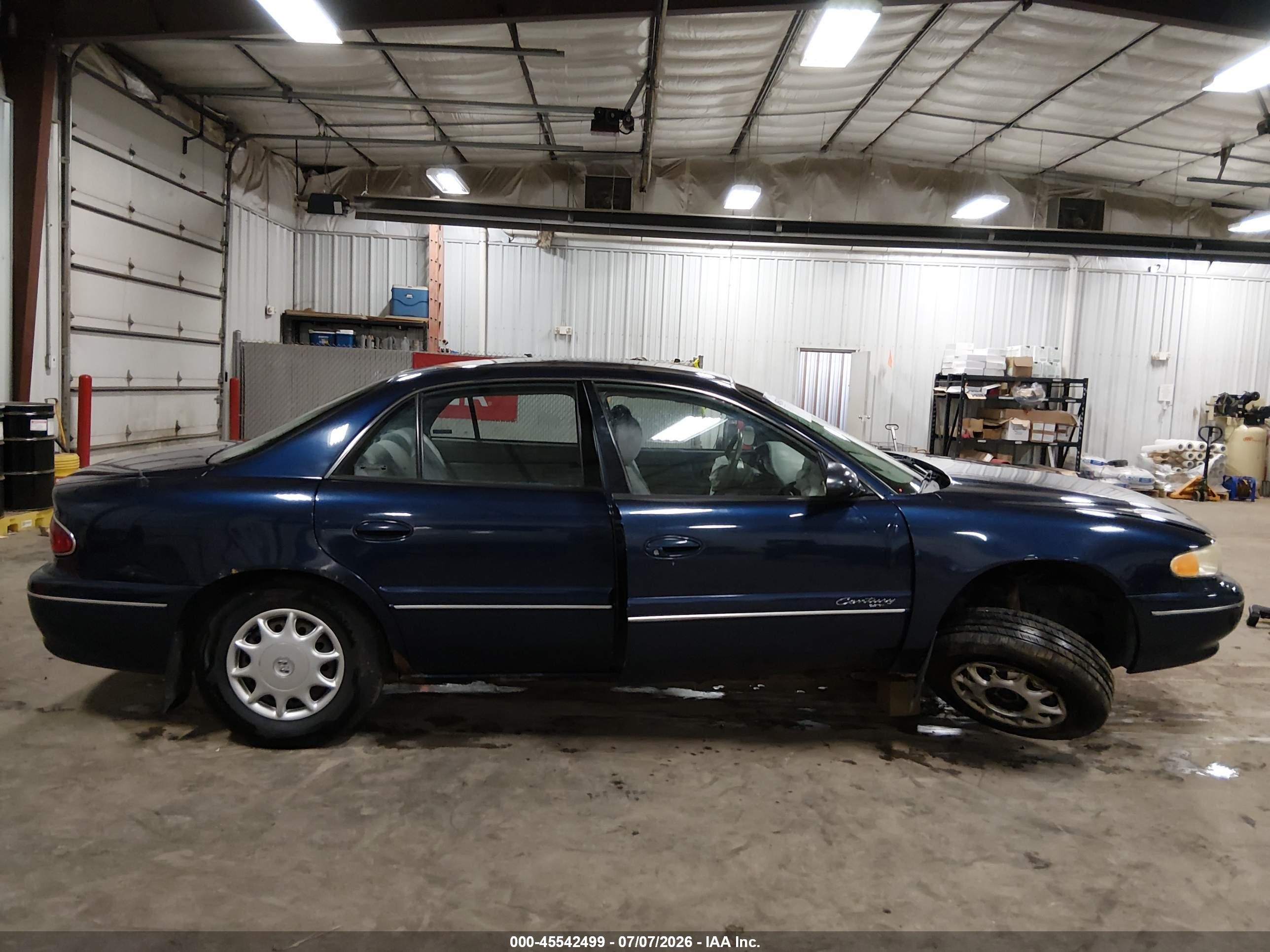 2001 Buick Century Custom Blue vin: 2G4WS52J411309916