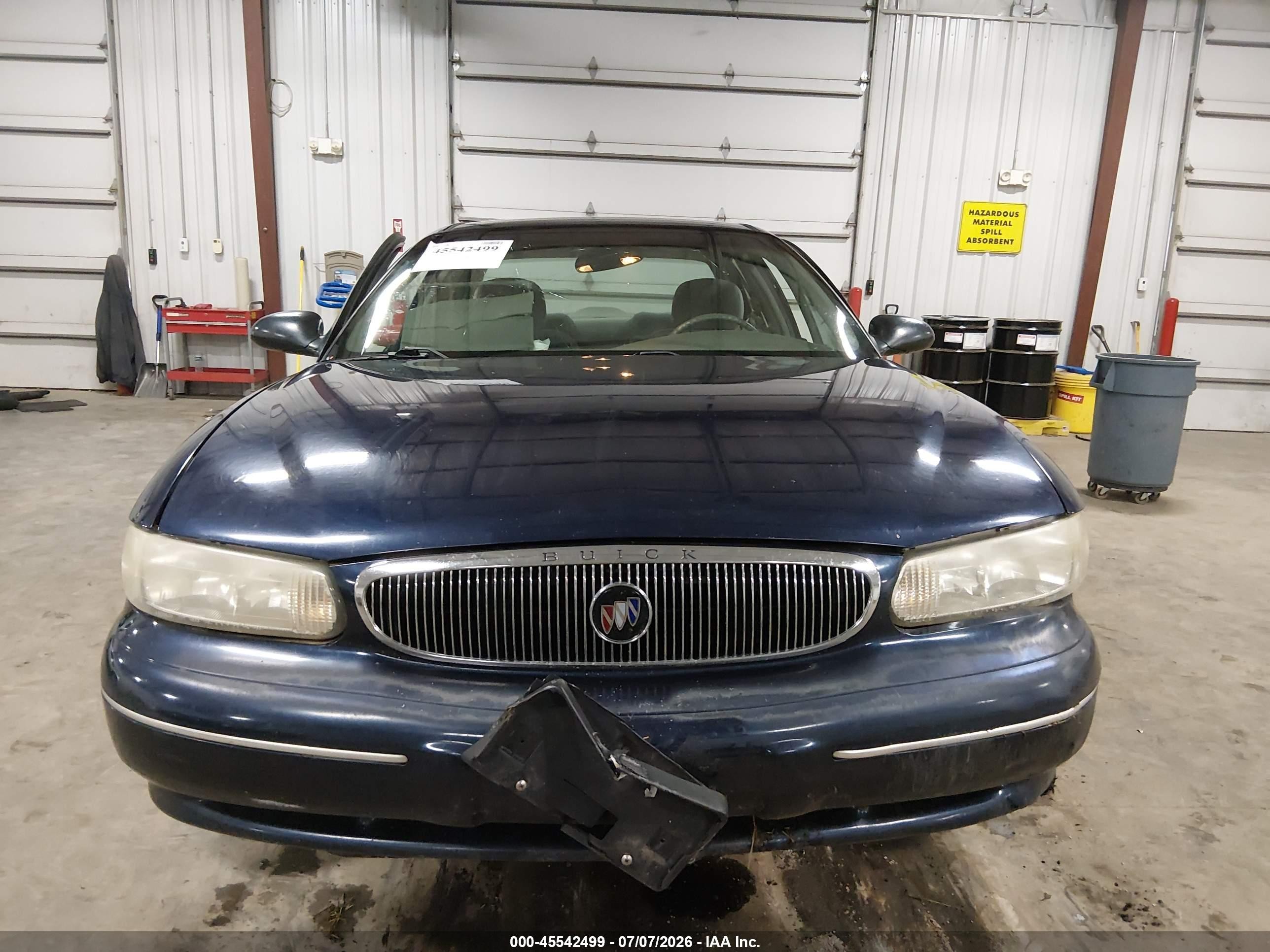 2001 Buick Century Custom Blue vin: 2G4WS52J411309916