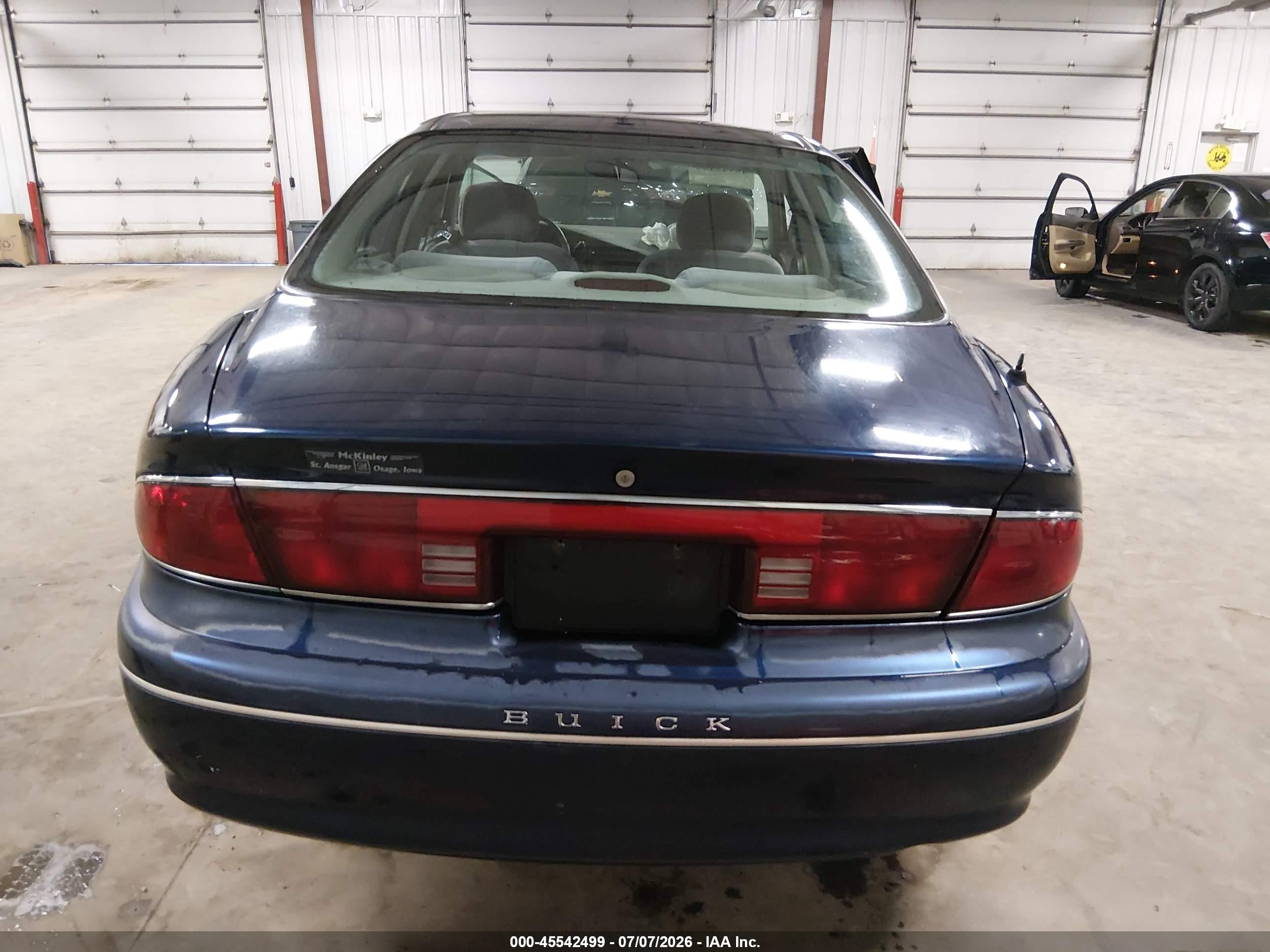 2001 Buick Century Custom Blue vin: 2G4WS52J411309916