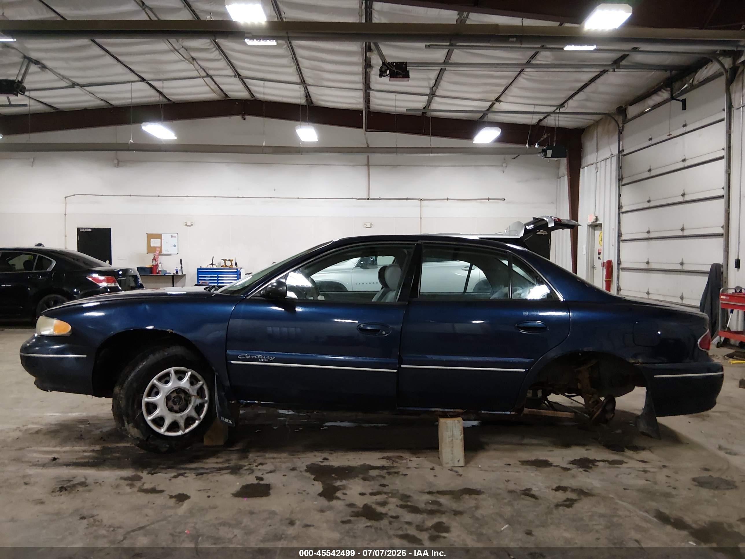 2001 Buick Century Custom Blue vin: 2G4WS52J411309916