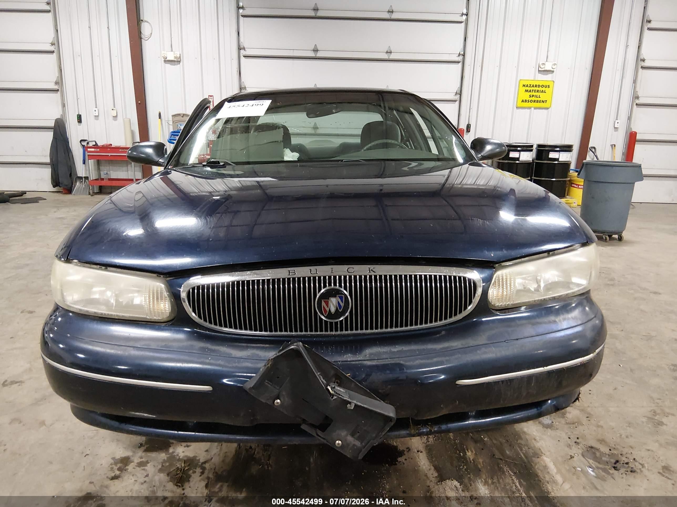 2001 Buick Century Custom Blue vin: 2G4WS52J411309916