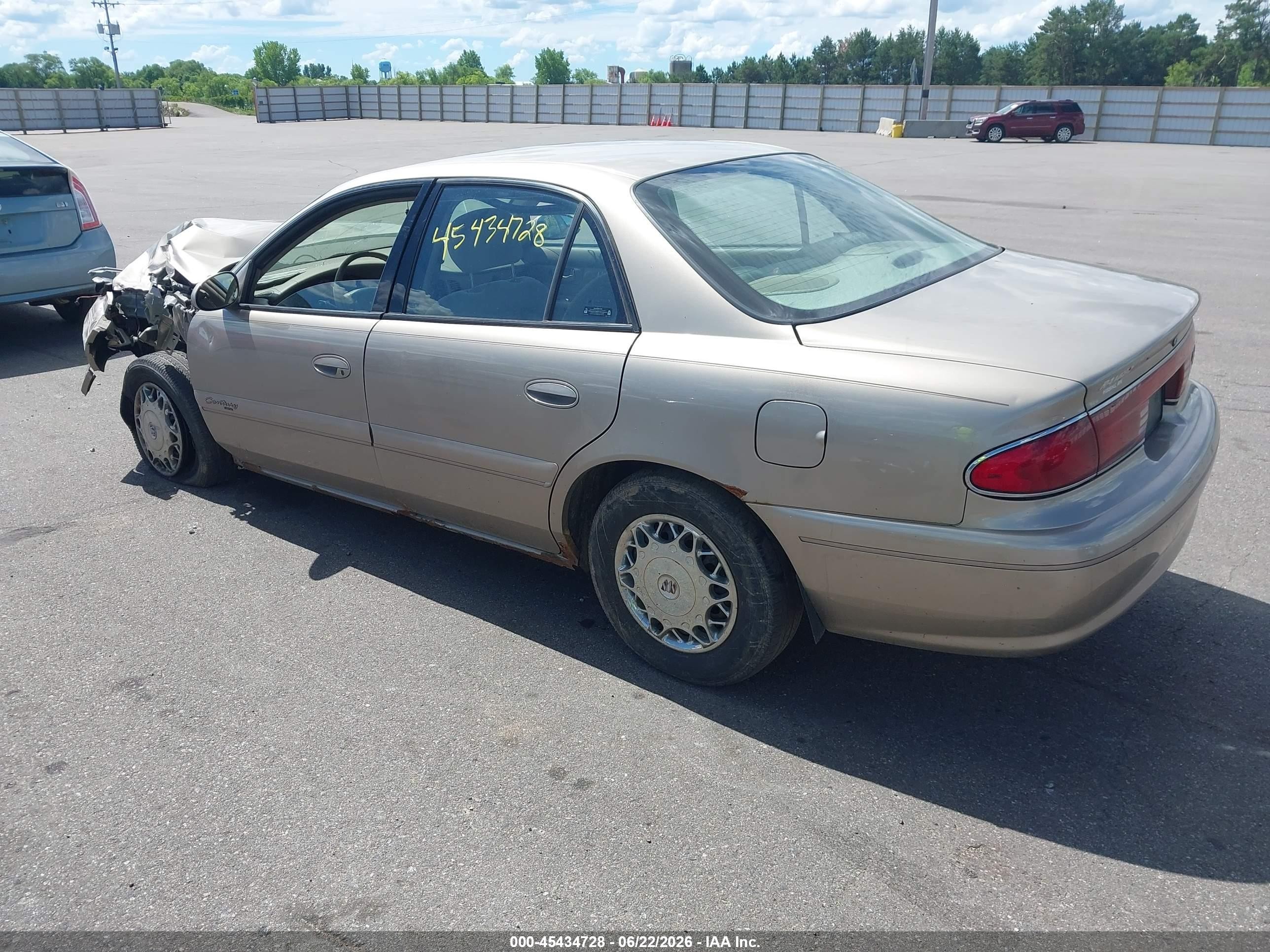 2002 Buick Century Custom Beige vin: 2G4WS52J421218047