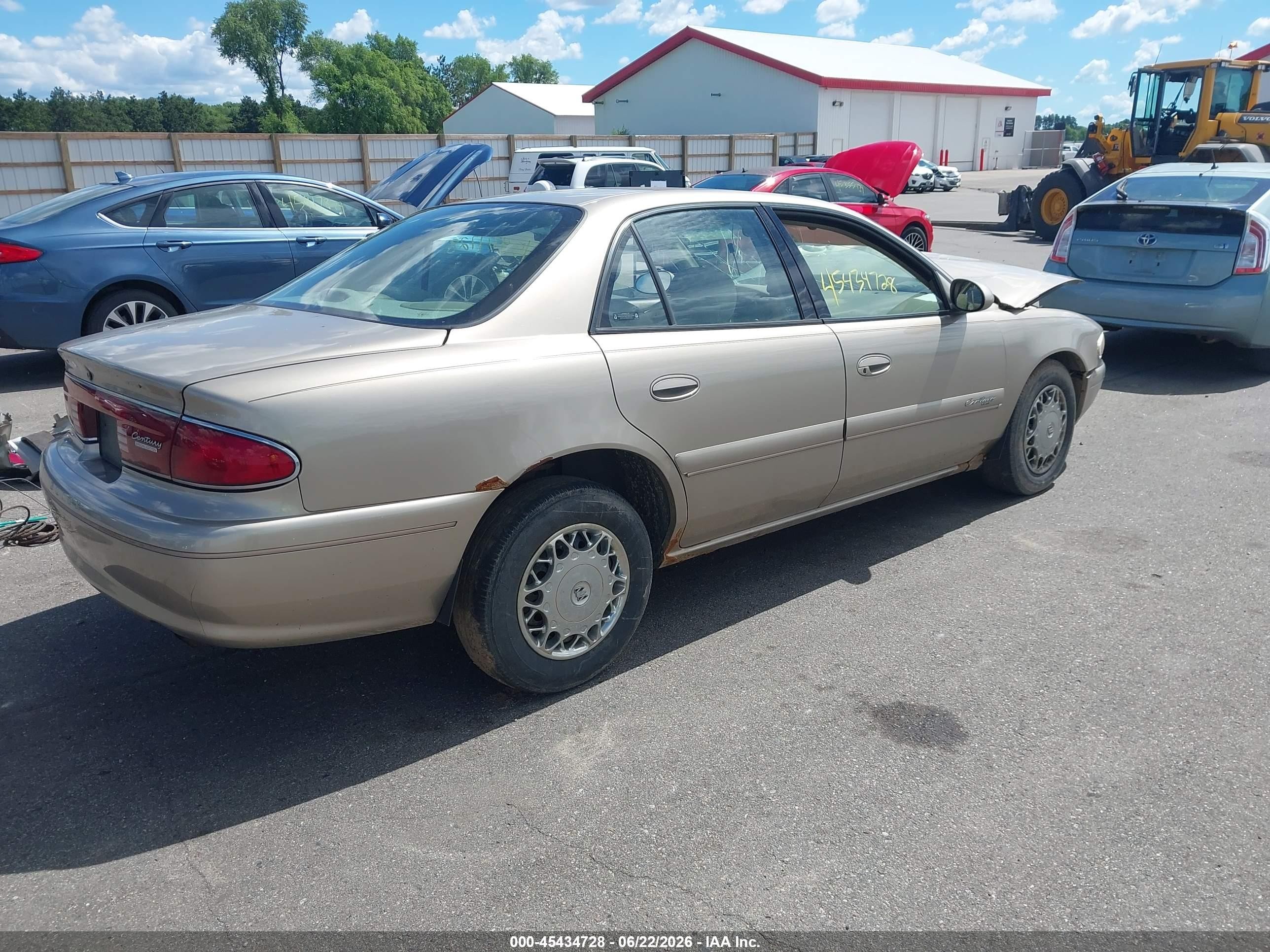 2002 Buick Century Custom Beige vin: 2G4WS52J421218047