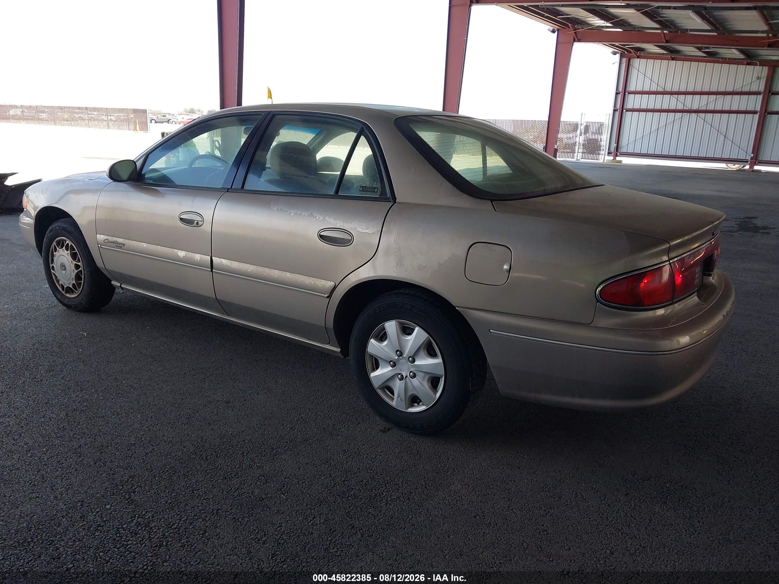 2002 Buick Century Custom Tan vin: 2G4WS52J421273274