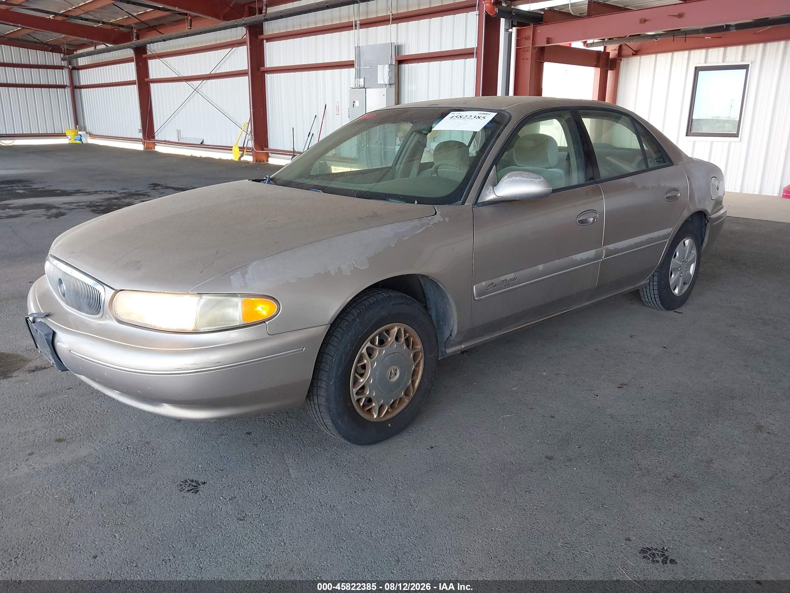 2002 Buick Century Custom Tan vin: 2G4WS52J421273274