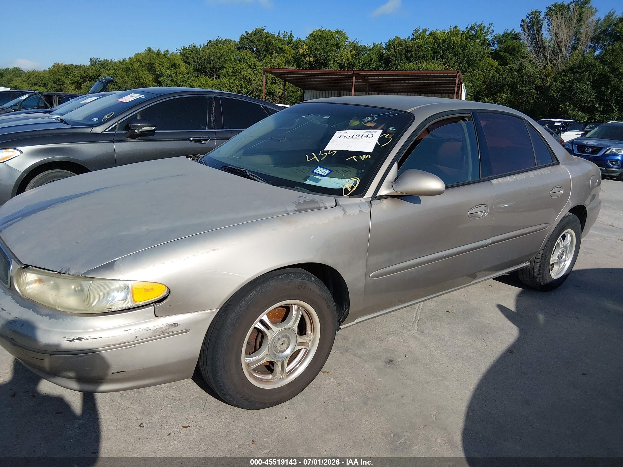 2003 Buick Century Custom Gold vin: 2G4WS52J431148566
