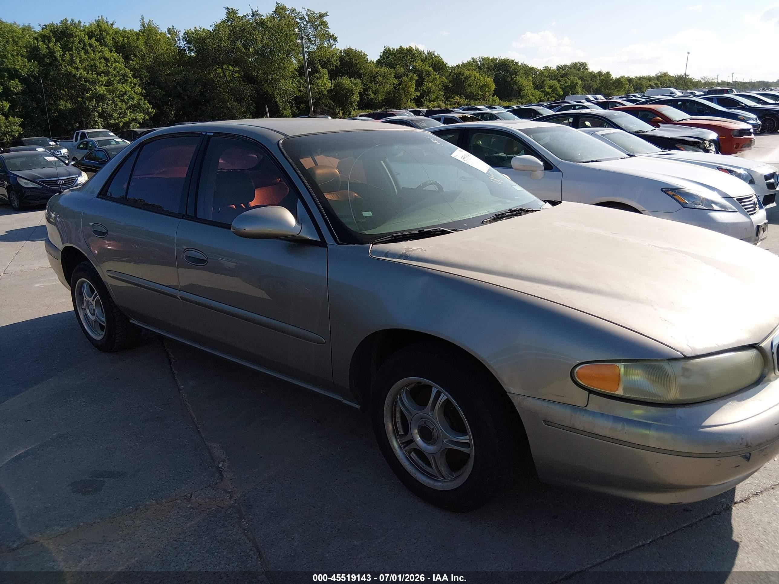 2003 Buick Century Custom Gold vin: 2G4WS52J431148566