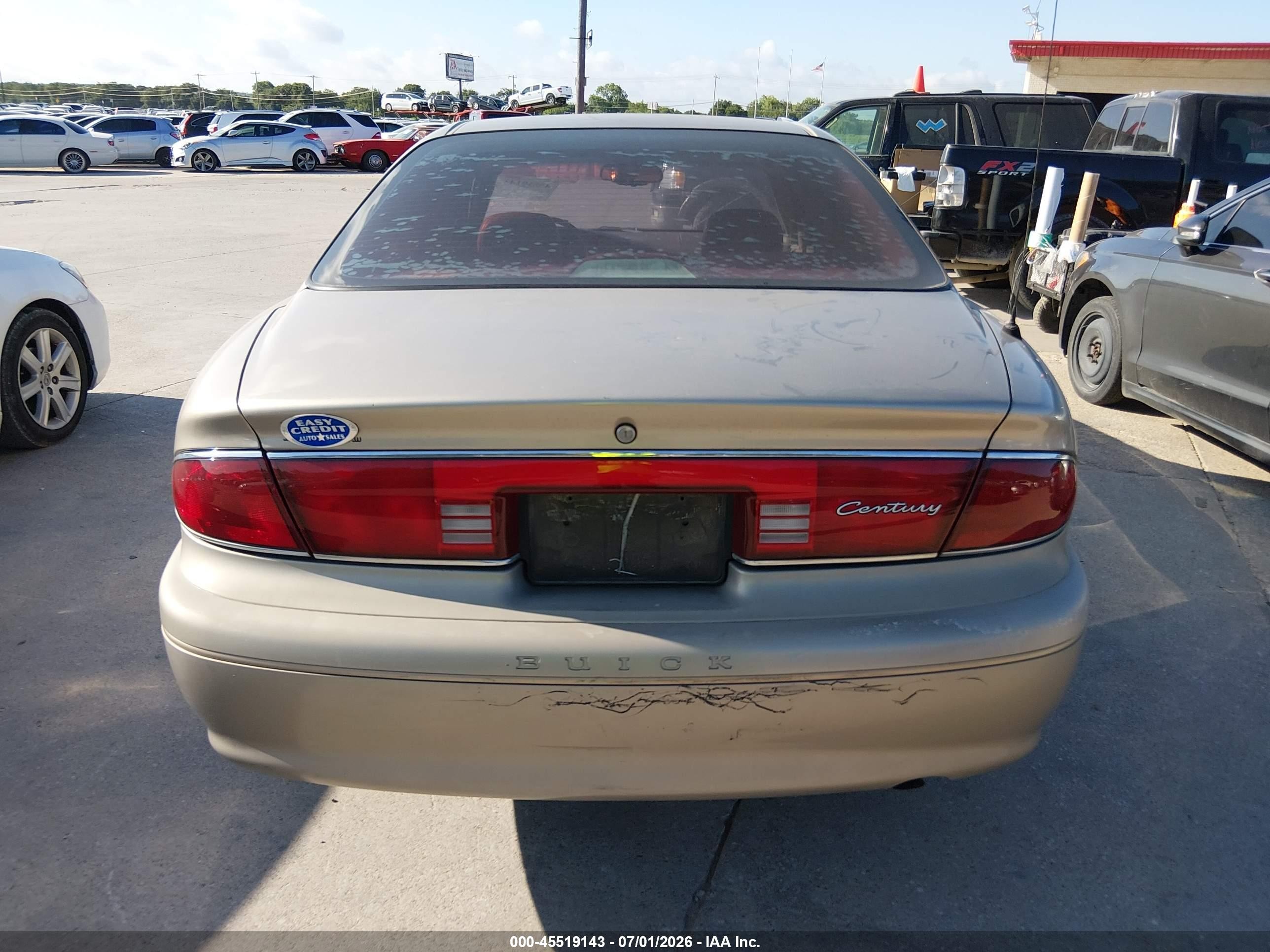 2003 Buick Century Custom Gold vin: 2G4WS52J431148566