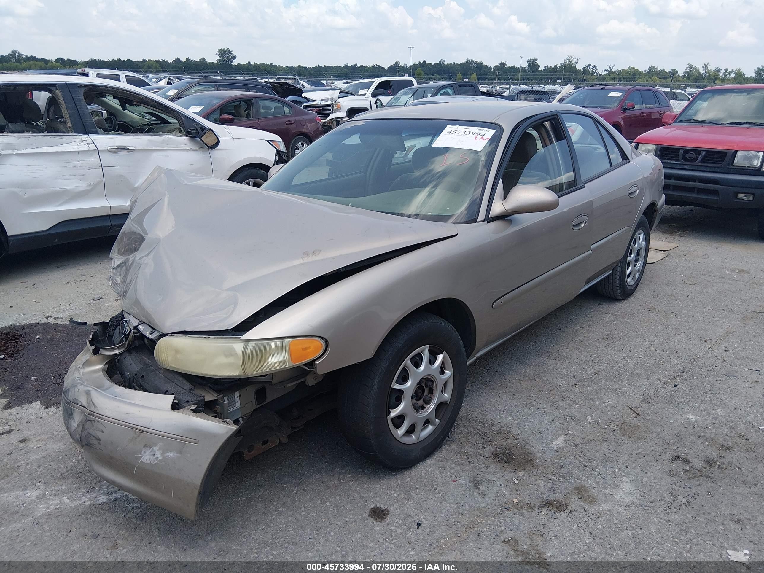 2003 Buick Century Custom Tan vin: 2G4WS52J431155808