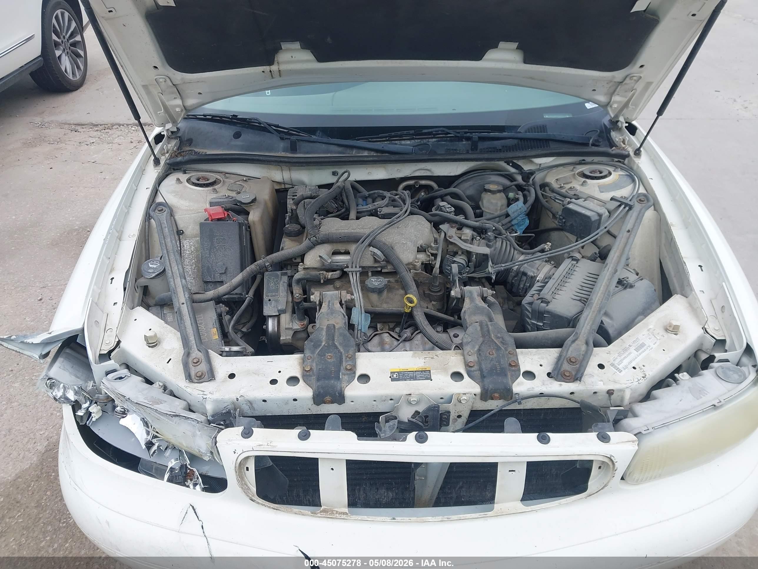 2003 Buick Century Custom White vin: 2G4WS52J431218633