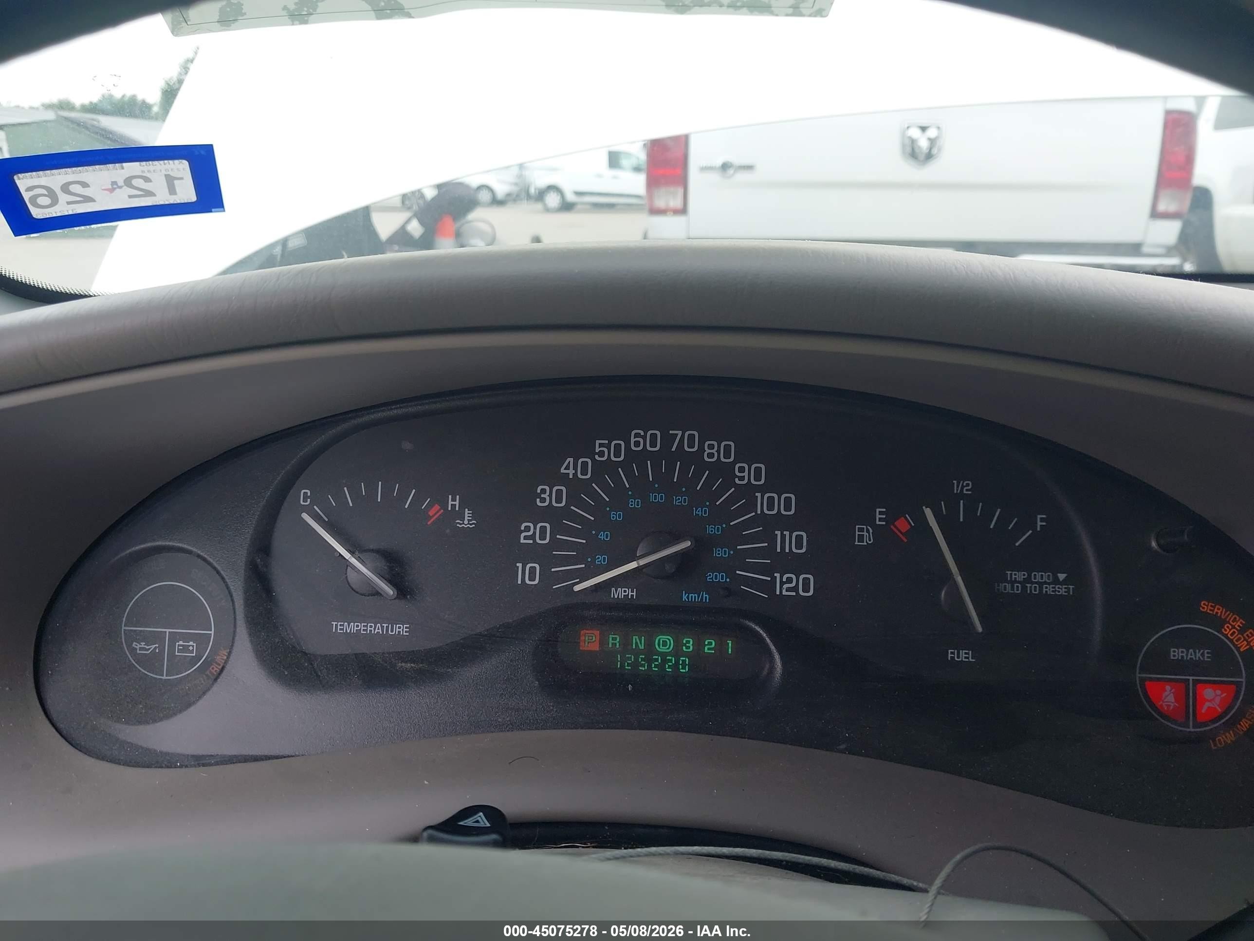 2003 Buick Century Custom White vin: 2G4WS52J431218633