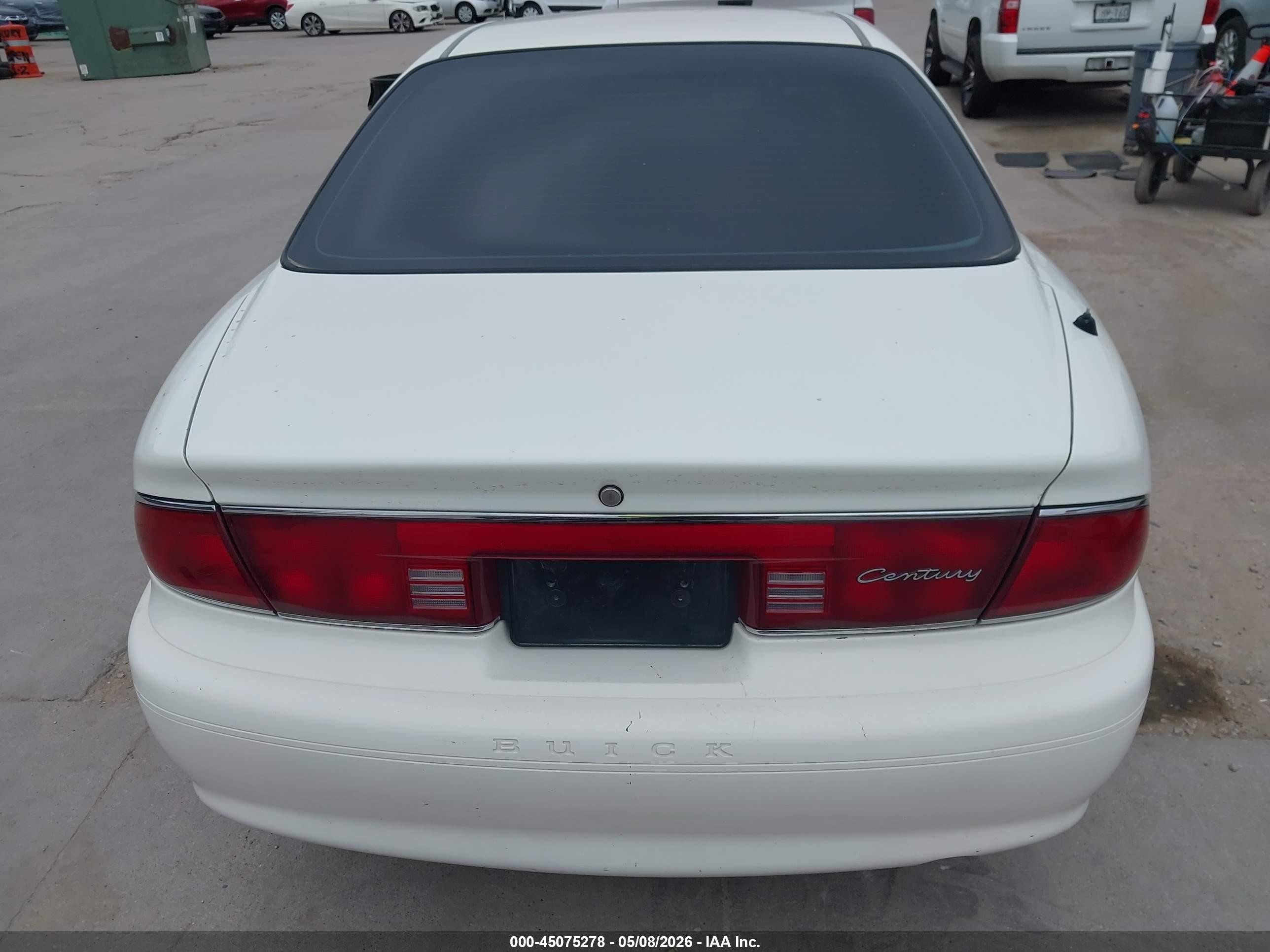 2003 Buick Century Custom White vin: 2G4WS52J431218633