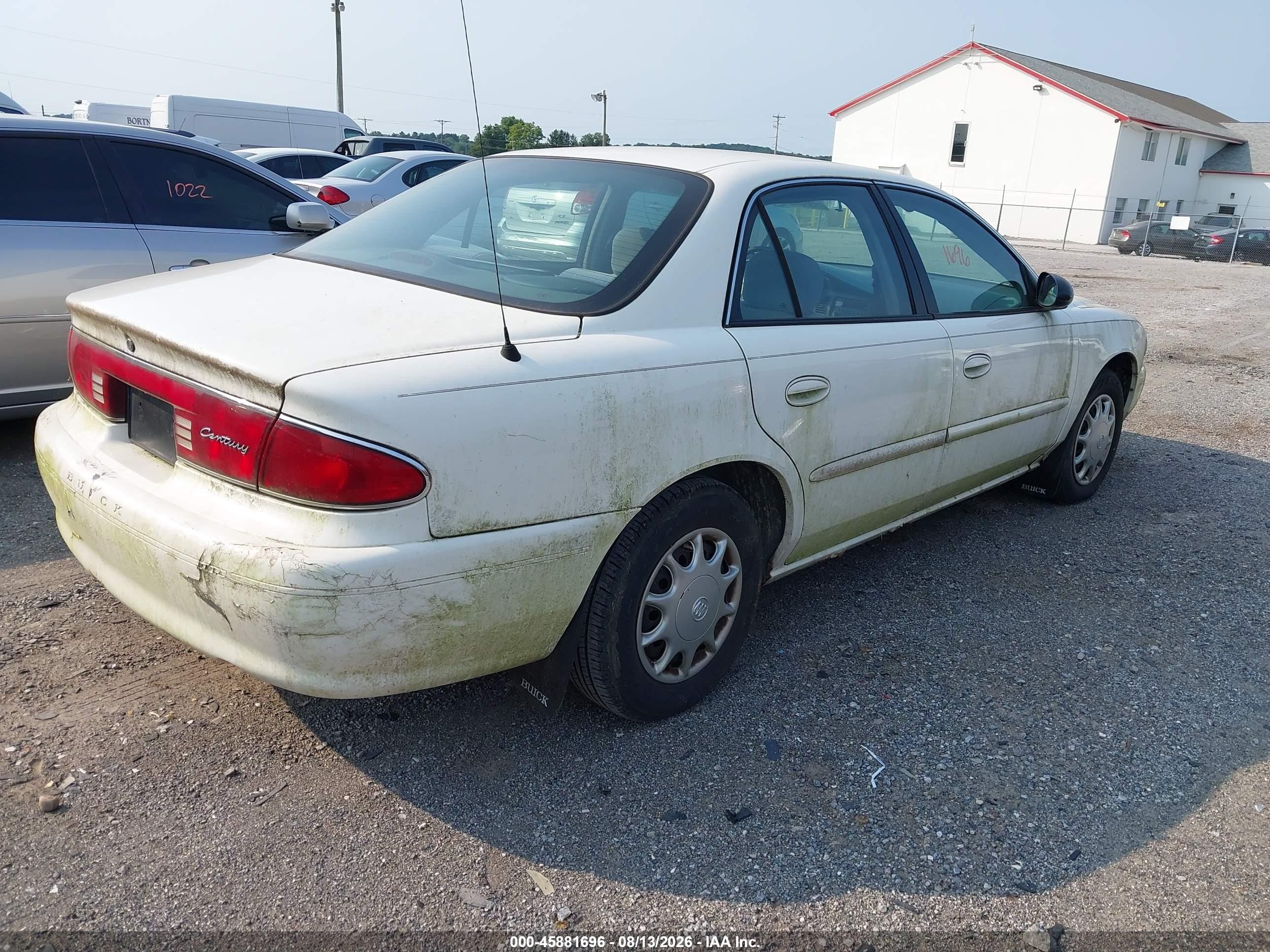 2004 Buick Century   White vin: 2G4WS52J441199762