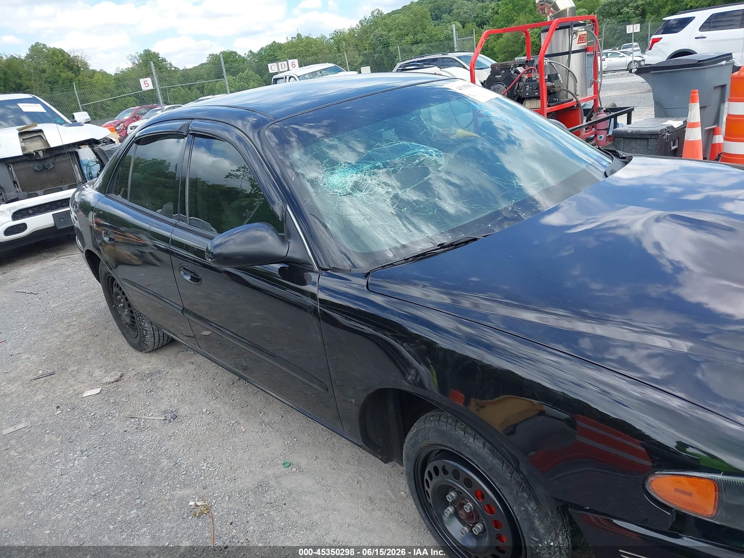 2004 Buick Century   Черный vin: 2G4WS52J441238687