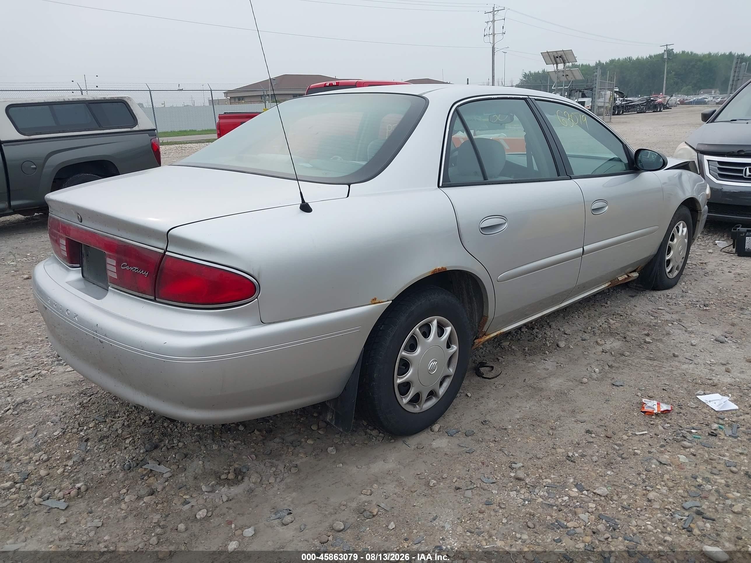 2005 Buick Century   Silver vin: 2G4WS52J451109382