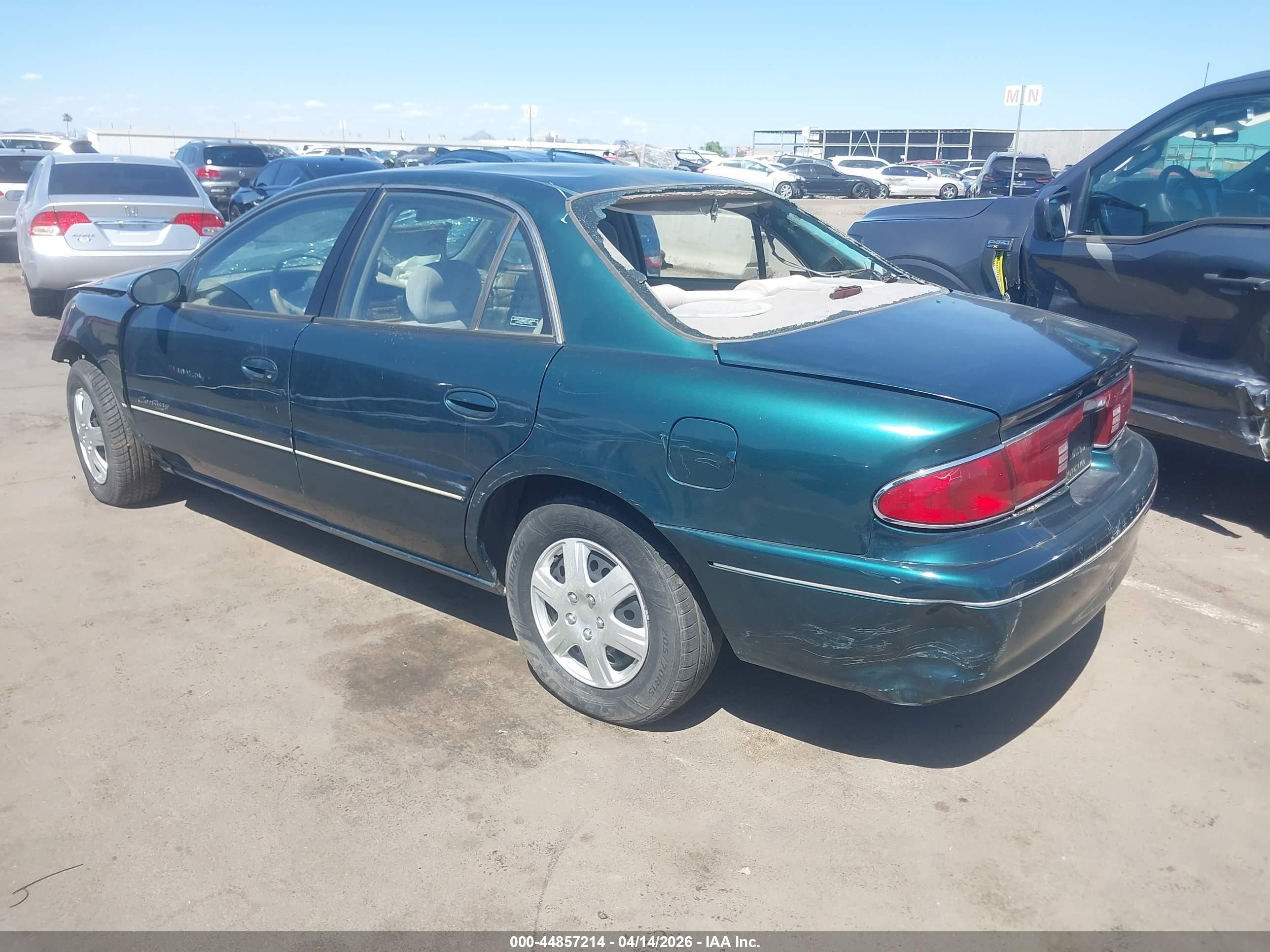 2000 Buick Century Custom Green vin: 2G4WS52J4Y1184913